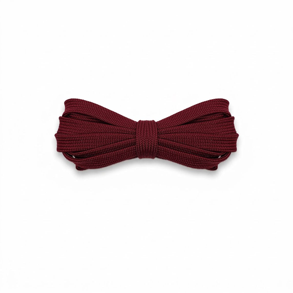 Burgundy flat shoelaces for running shoes, soccer cleats, and lifestyle sneakers. Durable, comfortable, and stylish replacements laces.