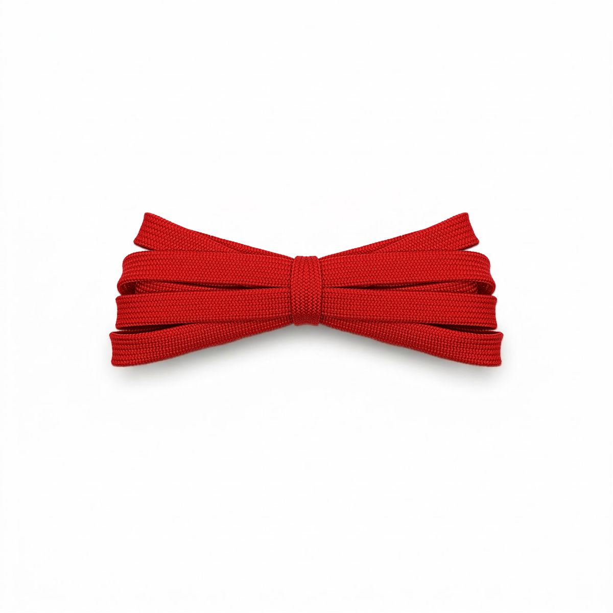 Red flat shoelaces for running shoes, soccer cleats, and lifestyle sneakers. Durable, comfortable, and stylish replacements laces.