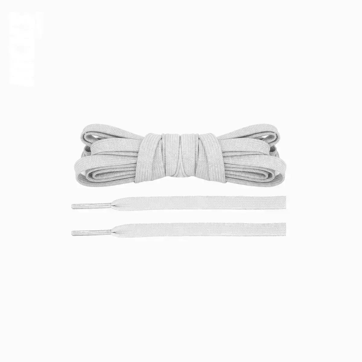 Light grey replacement laces for Adidas Ultraboost Light sneakers by Kicks Shoelaces
