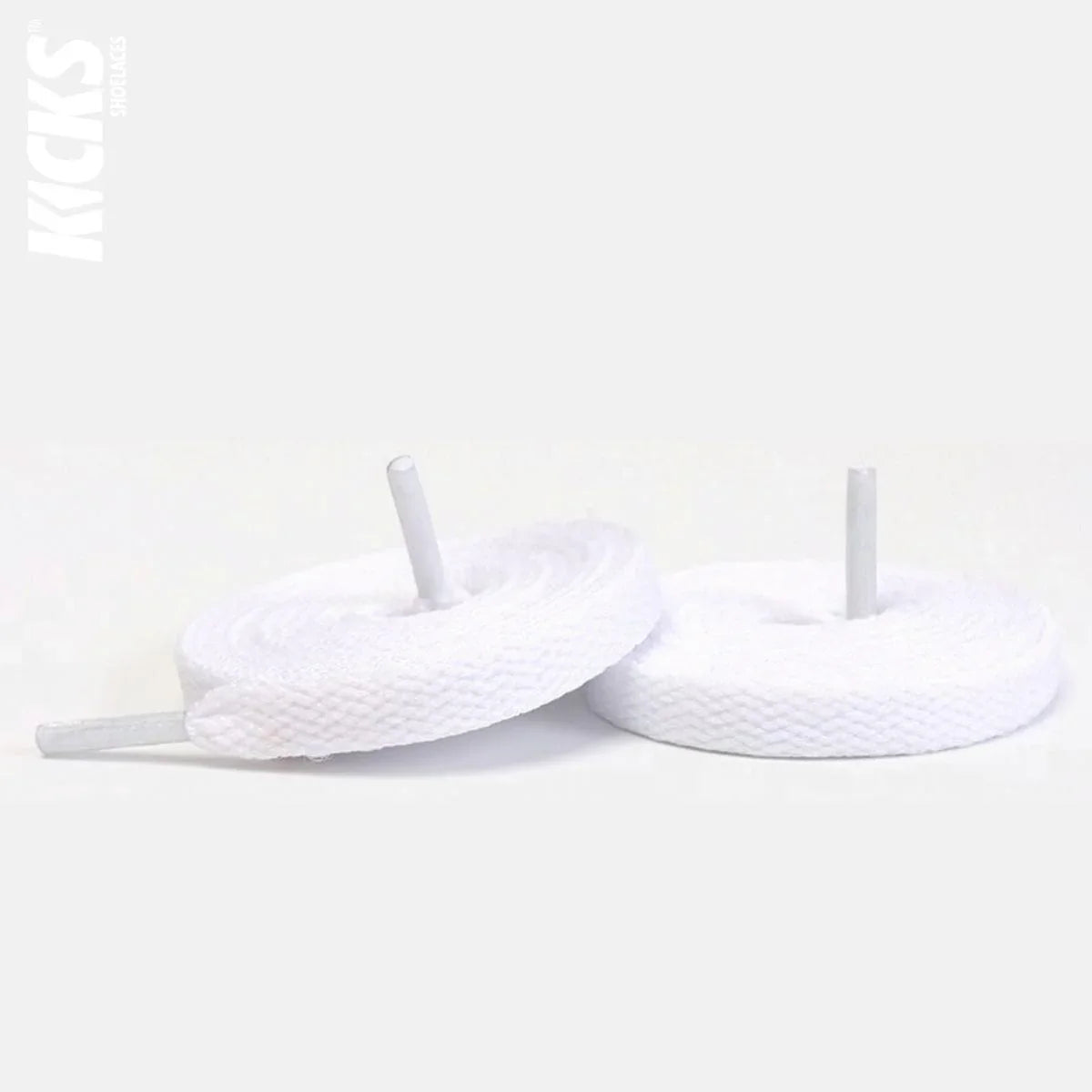 Asics Gel Excite 10 white replacement shoe laces by Kicks Shoelaces