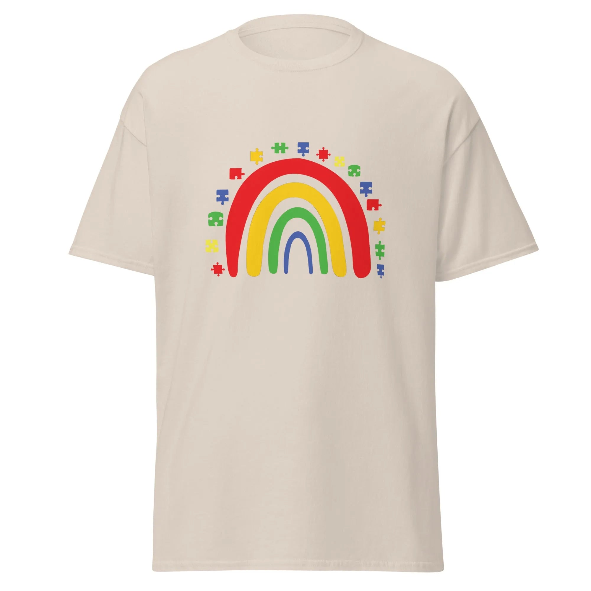 Autism Rainbow Mens Custom T Shirt - Kicks Shoelaces