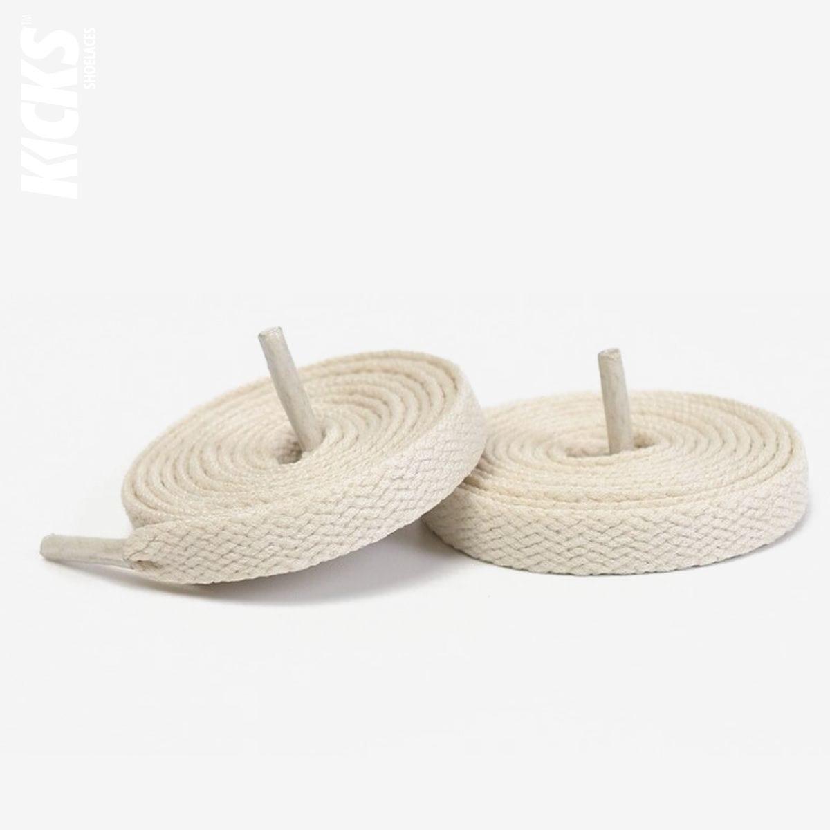 Converse Chuck Taylor high-top sneakers with beige shoelaces for shoes, sneakers, and trainers by Kicks Shoelaces.