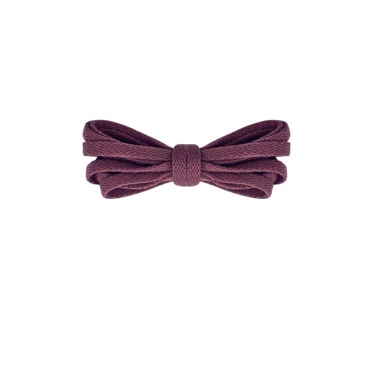 Burgundy retro thin flat laces, classic replacement shoe laces for sneakers by Kicks Shoelaces
