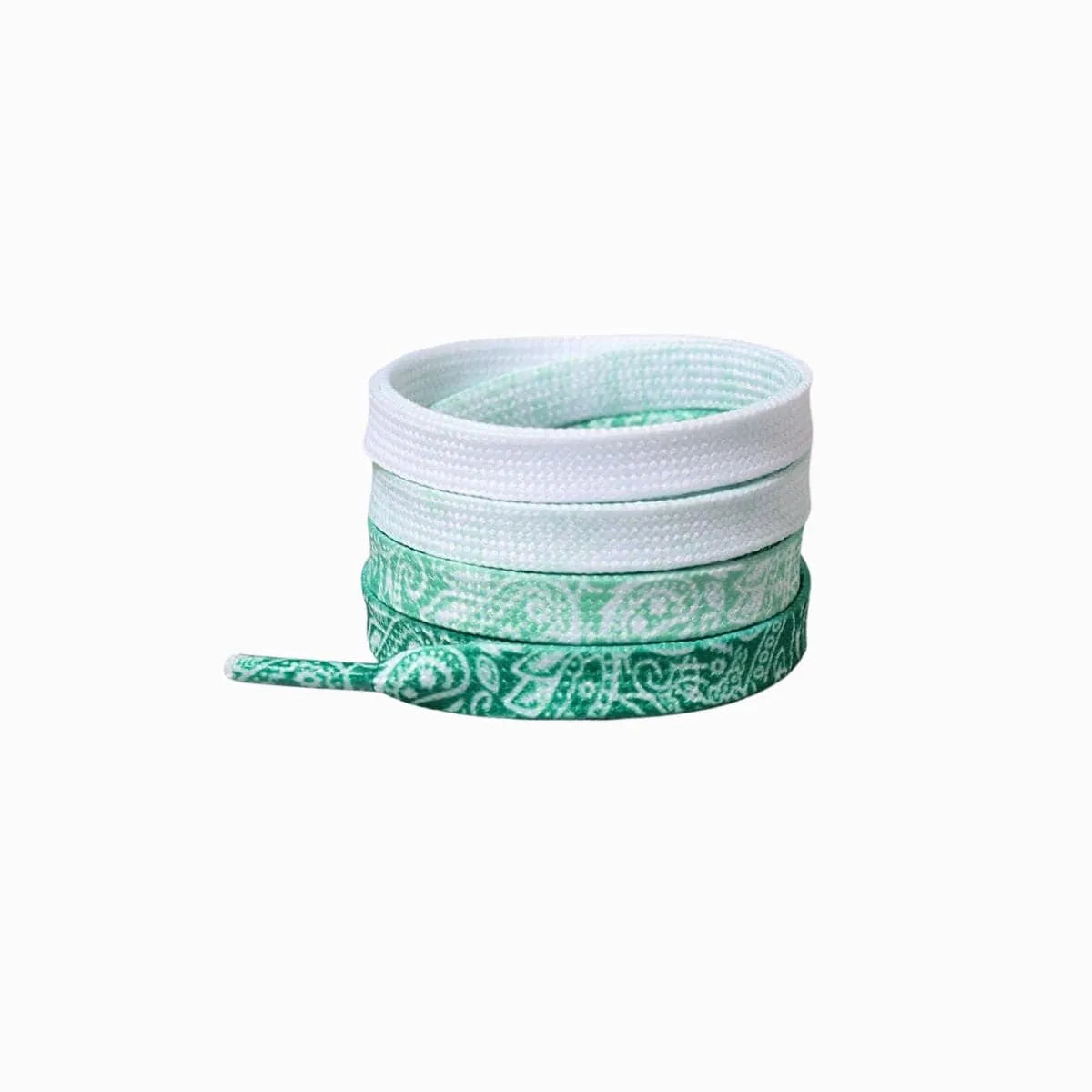 Light Gray Cashew Flower Shoelace Patterns