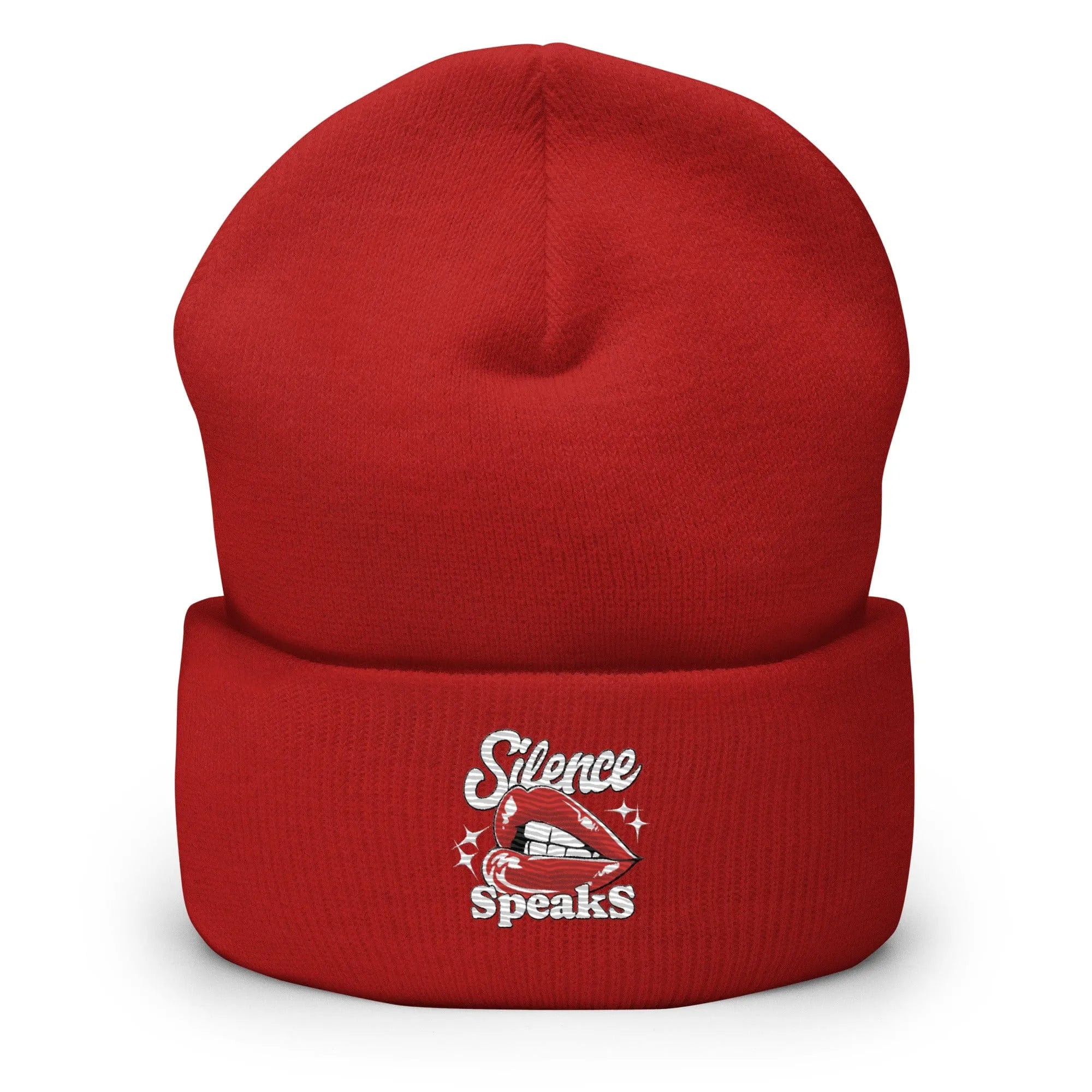 Silence Speaks Cuffed Beanie