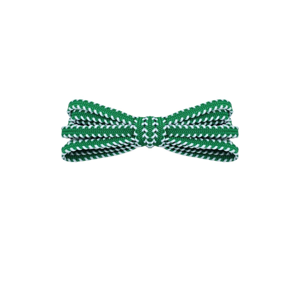 Green sawtooth laces for Asics Megablast running shoes by Kicks Shoelaces