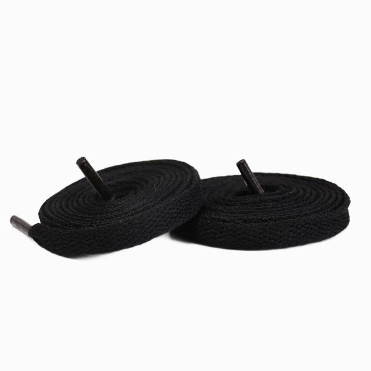 Black Replacement Jordan Laces for Nike Air Jordan 1 Shoes by Kicks Shoelaces