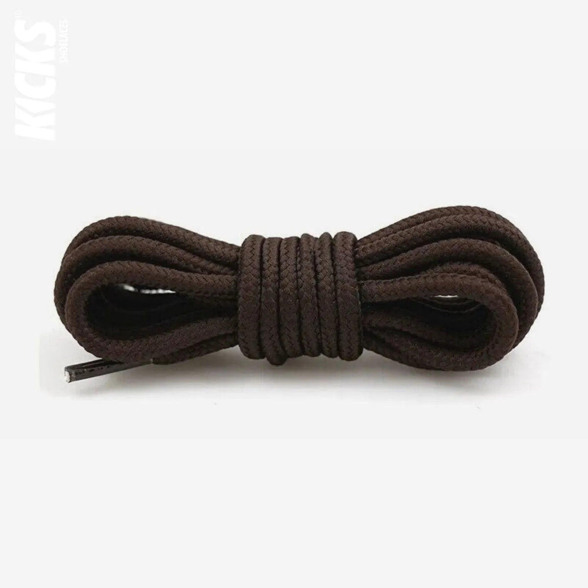 Dark brown round replacement laces for Nike Air Jordan 10 shoes and sneakers by Kicks Shoelaces