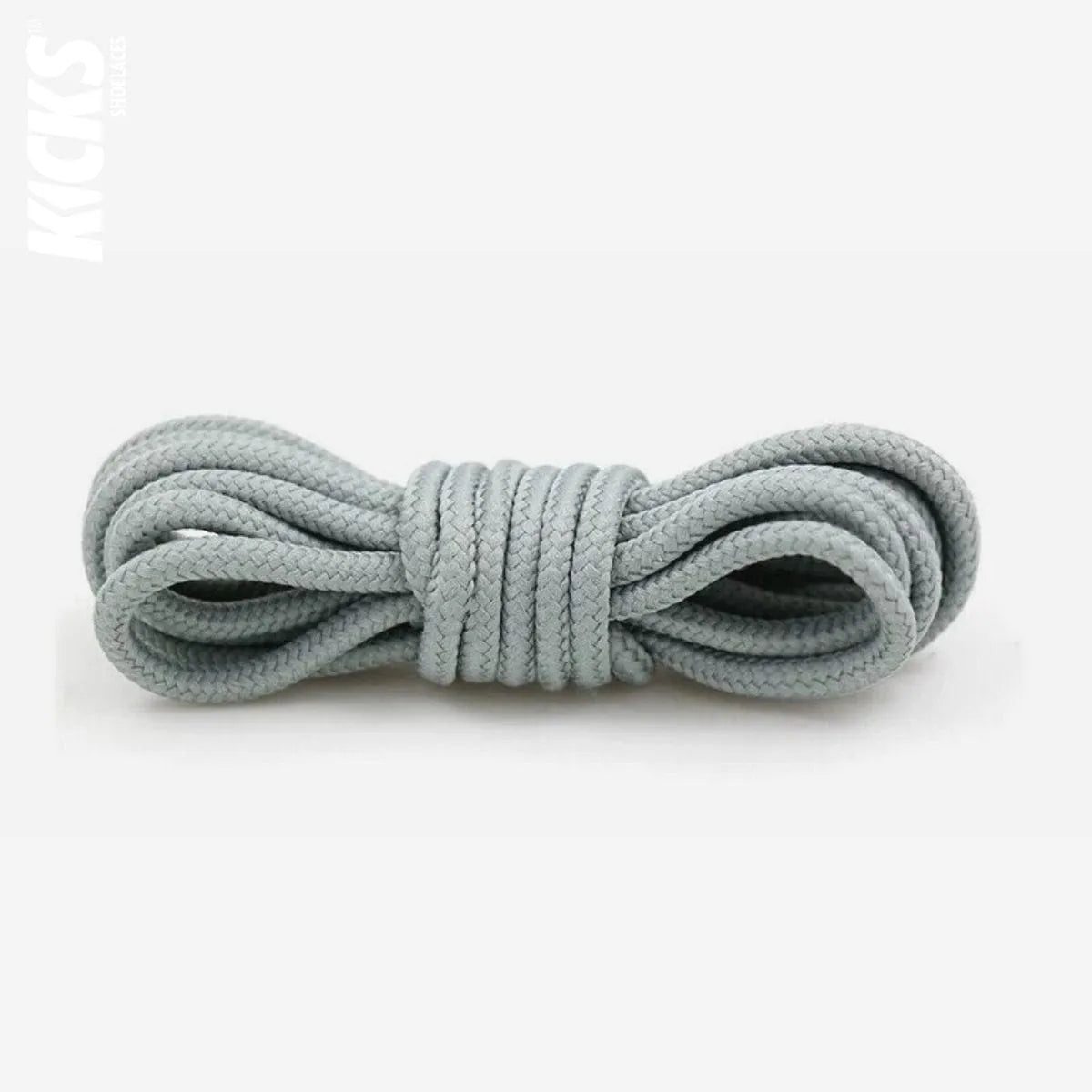 Light grey round replacement laces for Nike Air Jordan 10 shoes and sneakers by Kicks Shoelaces