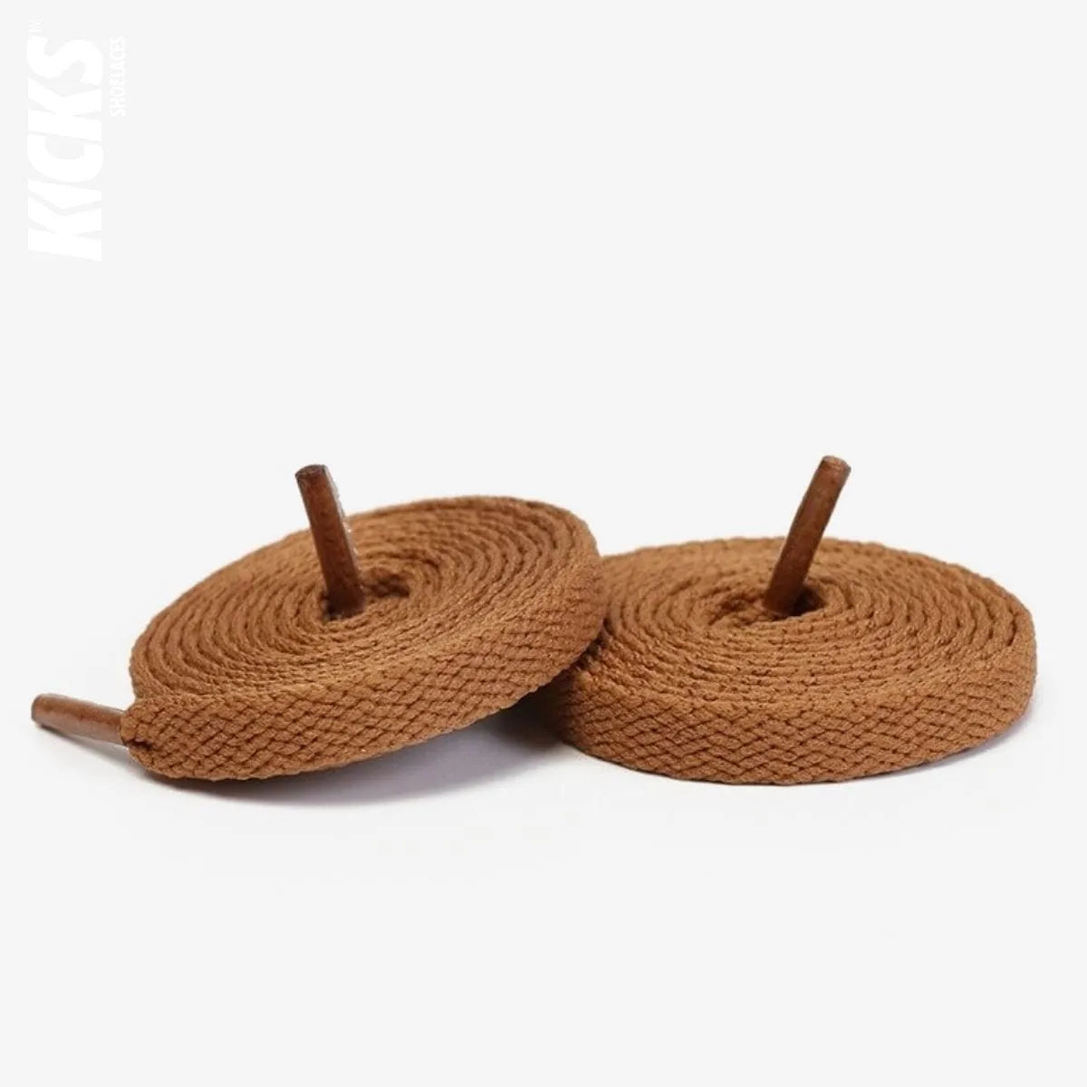 Brown replacement laces for Nike Air Jordan 3 sneakers by Kicks Shoelaces