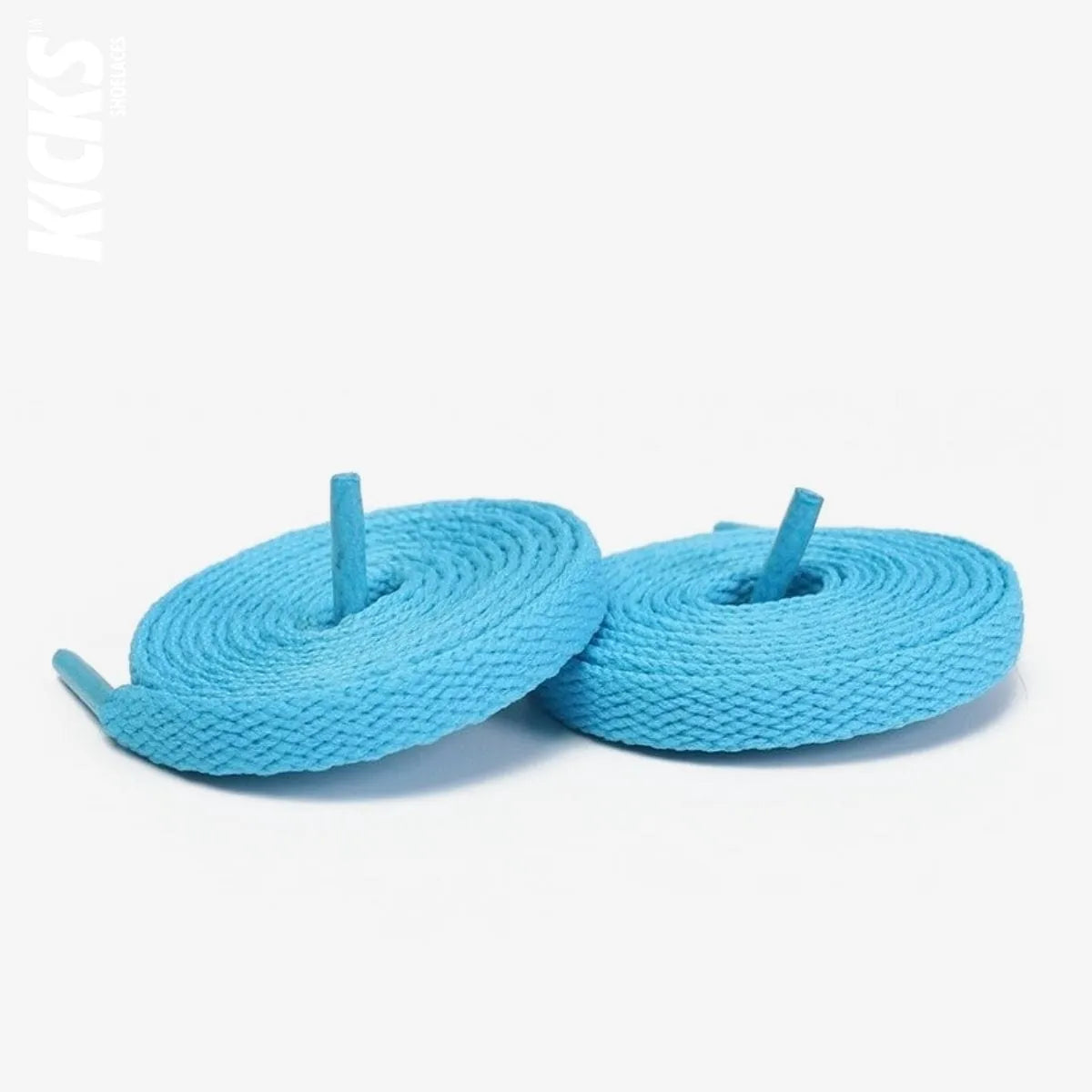 Spearmint blue replacement laces for Nike Air Jordan 4 sneakers by Kicks Shoelaces