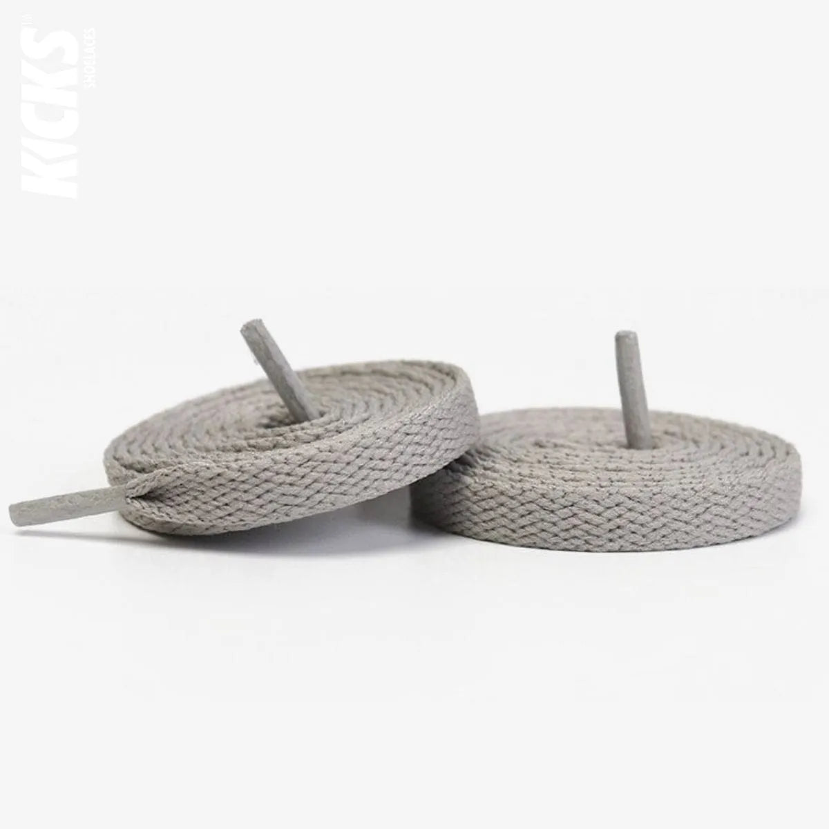 Light grey sneaker laces for Nike Air Jordan 6 by Kicks Shoelaces
