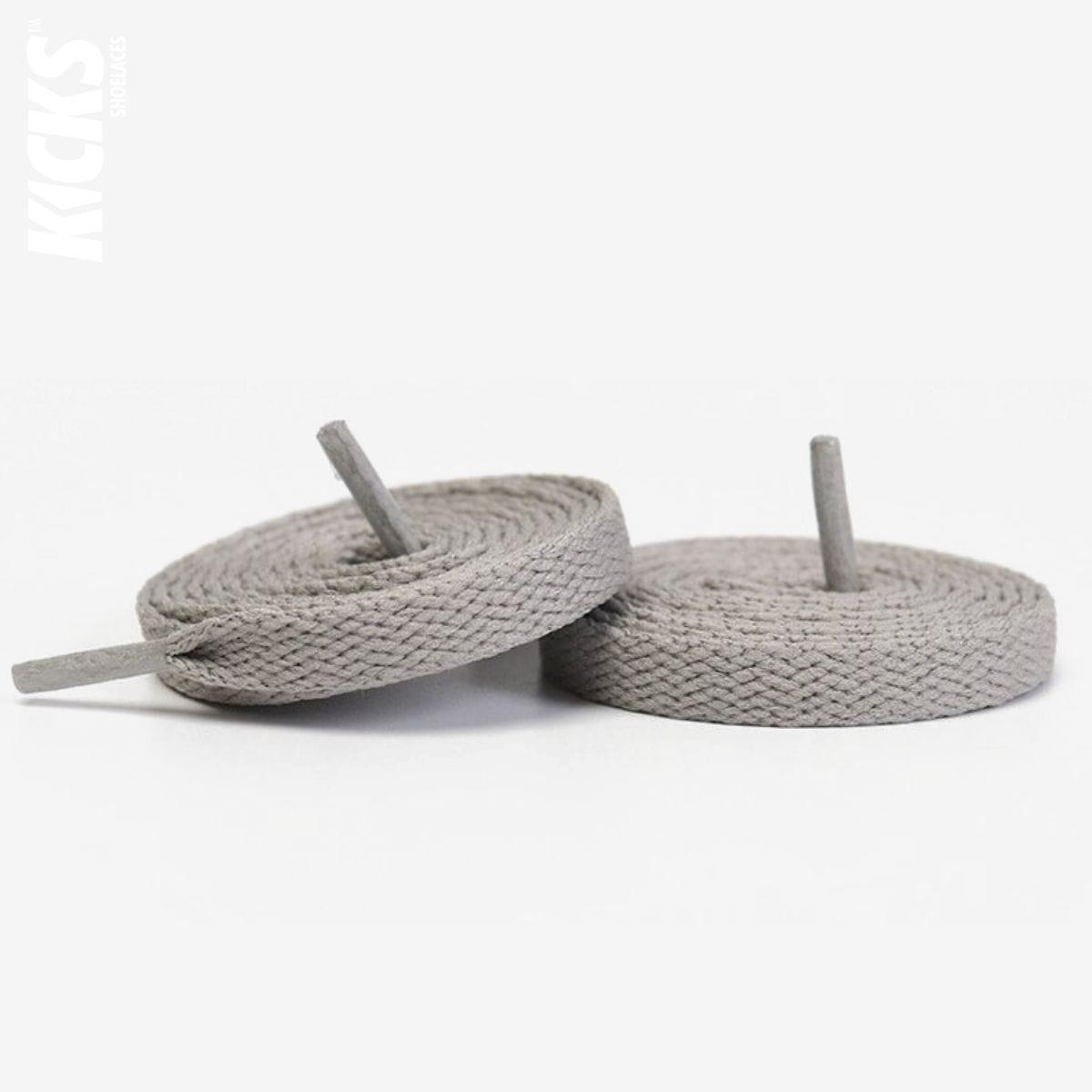 Light grey replacement shoe laces for Adidas VL Court 3.0 skate shoes by Kicks Shoelaces