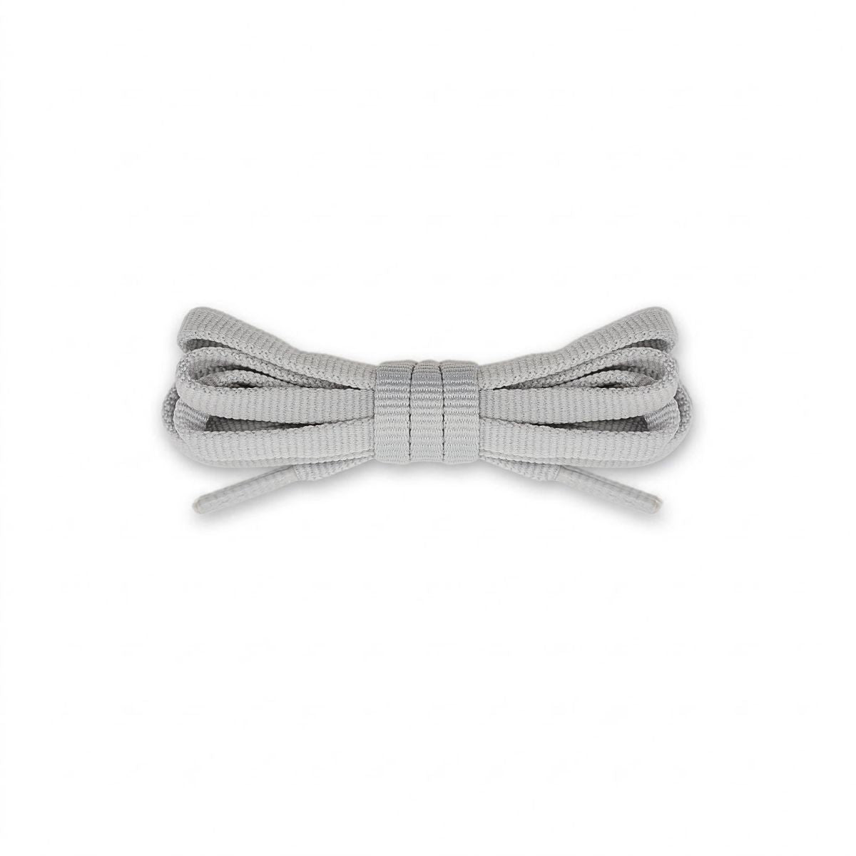 Light grey replacement laces for Hoka Bondi 8 running shoes, durable laces designed for all-day comfort by Kicks Shoelaces.
