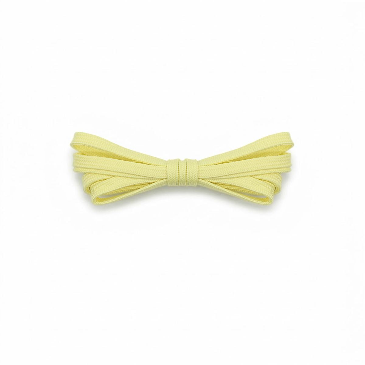 Light yellow replacement laces for running shoes, soccer cleats, and lifestyle sneakers by Kicks Shoelaces
