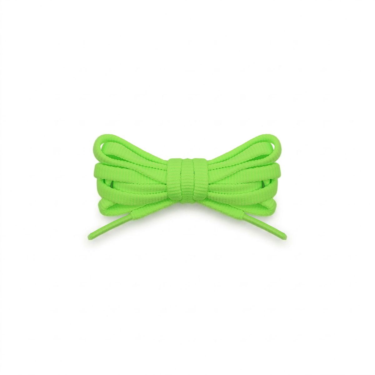 Neon green replacement shoelaces for Brooks Ghost 14 running shoes, cushioned and durable laces designed for daily training by Kicks Shoelaces.
