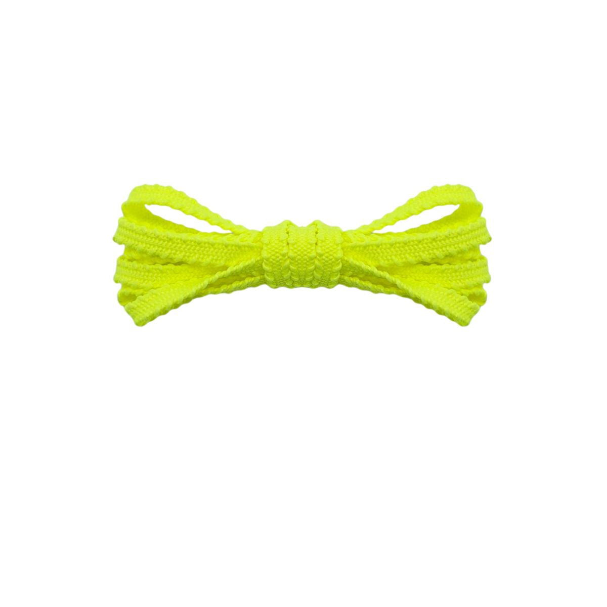 Neon yellow sawtooth laces for Asics Megablast running shoes by Kicks Shoelaces