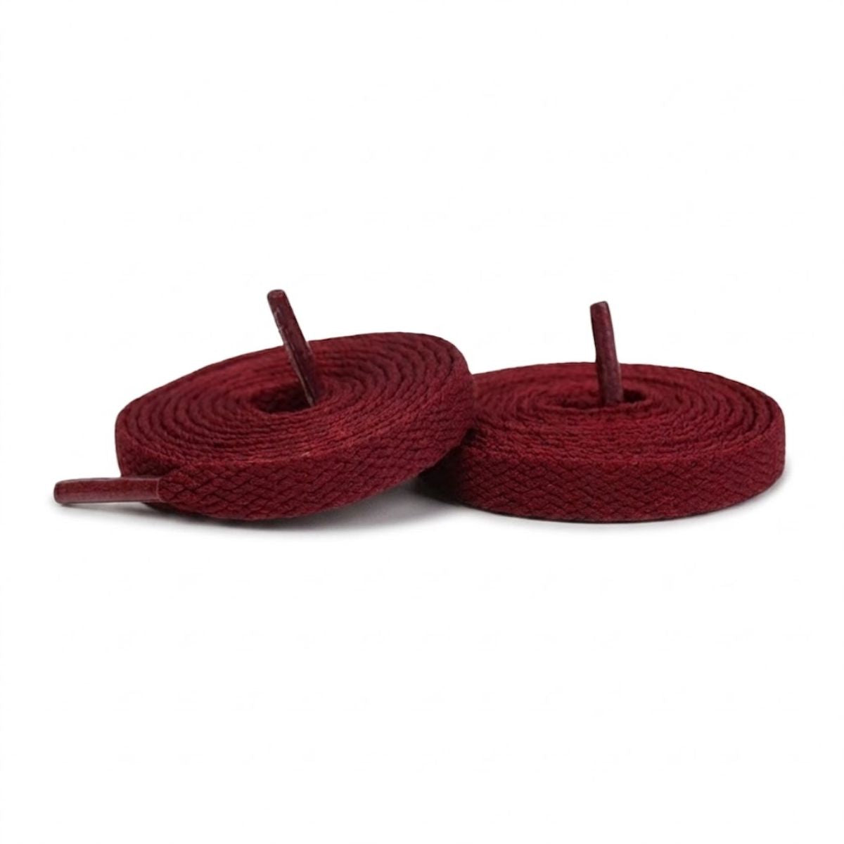 Wine red flat replacement laces for New Balance 550 sneakers by Kicks Shoelaces