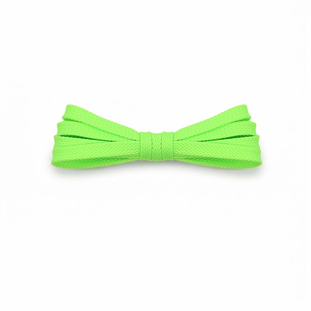 Fluorescent green laces for New Balance 574 shoes and sneakers by Kicks Shoelaces