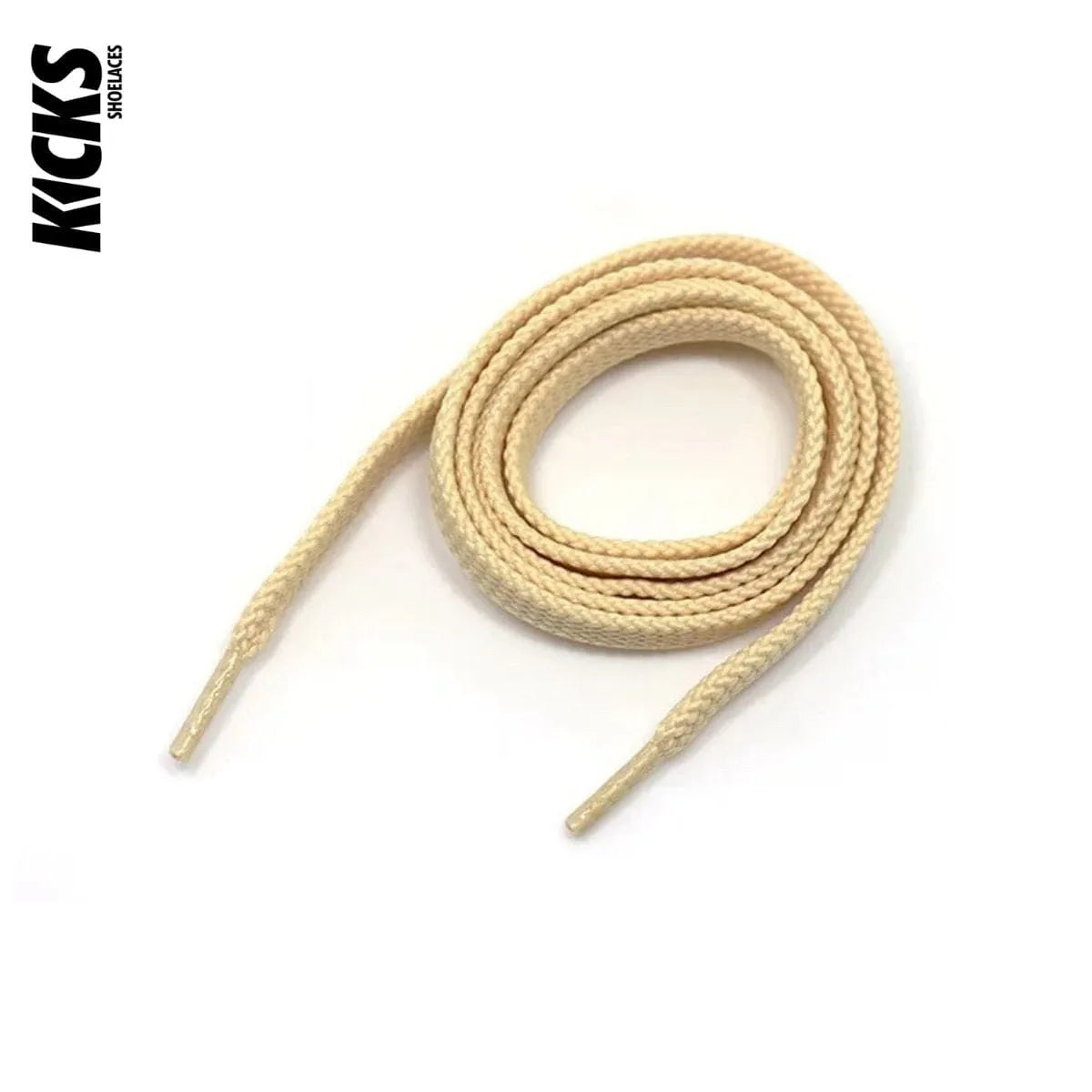 Beige sneaker laces for New Balance 991 shoes and trainers by Kicks Shoelaces