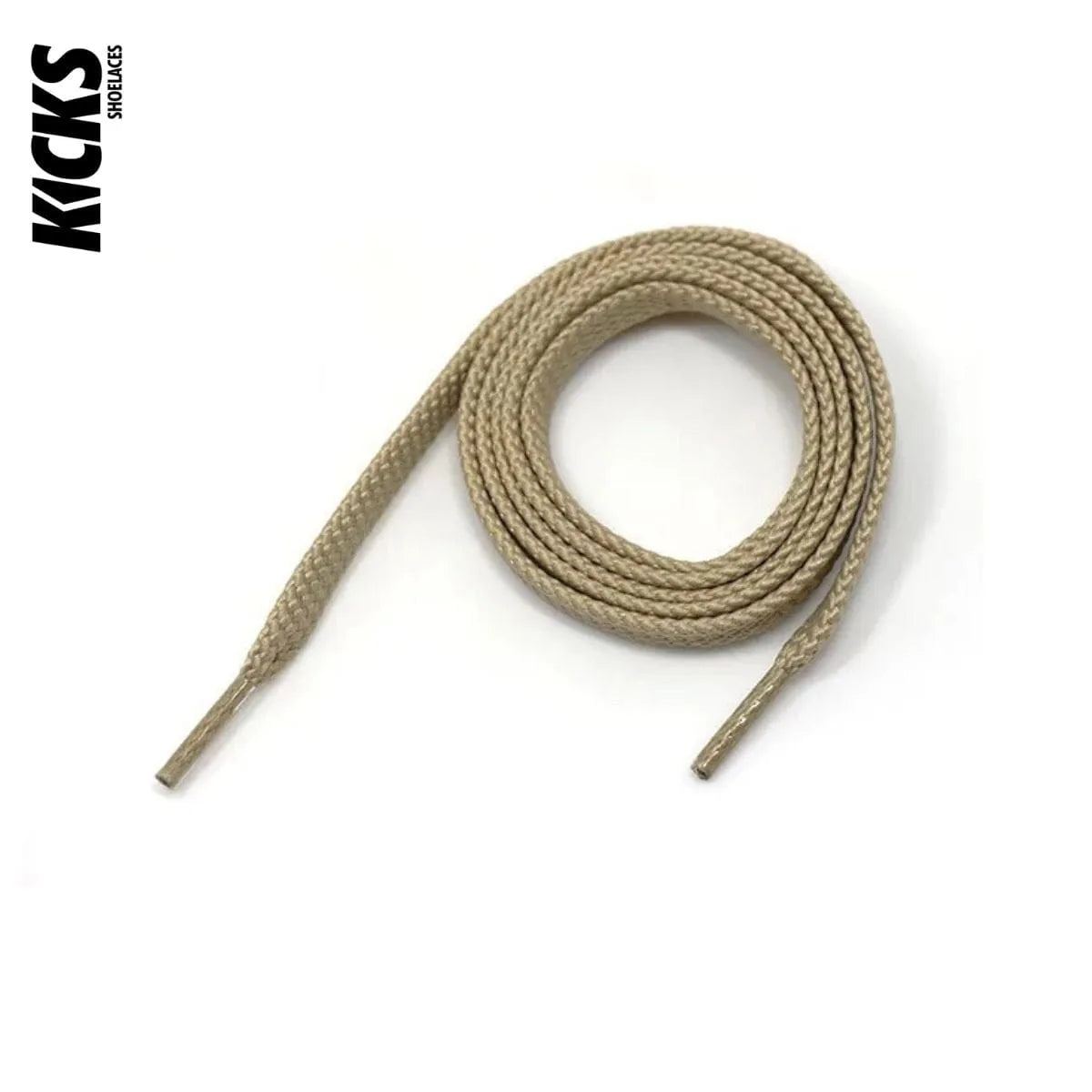 Khaki sneaker laces for New Balance 991 shoes and trainers by Kicks Shoelaces