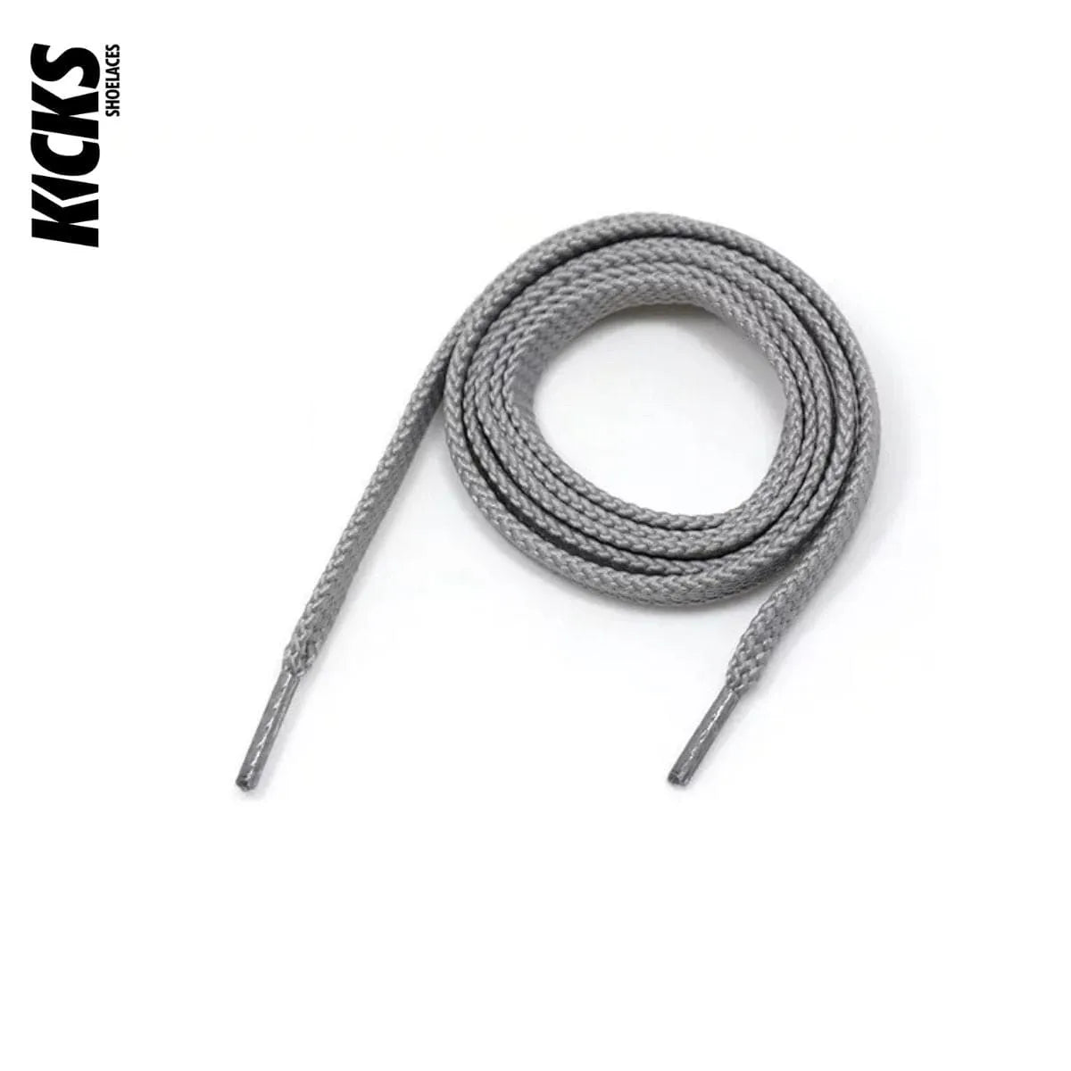 Light grey sneaker laces for New Balance 991 shoes and trainers by Kicks Shoelaces