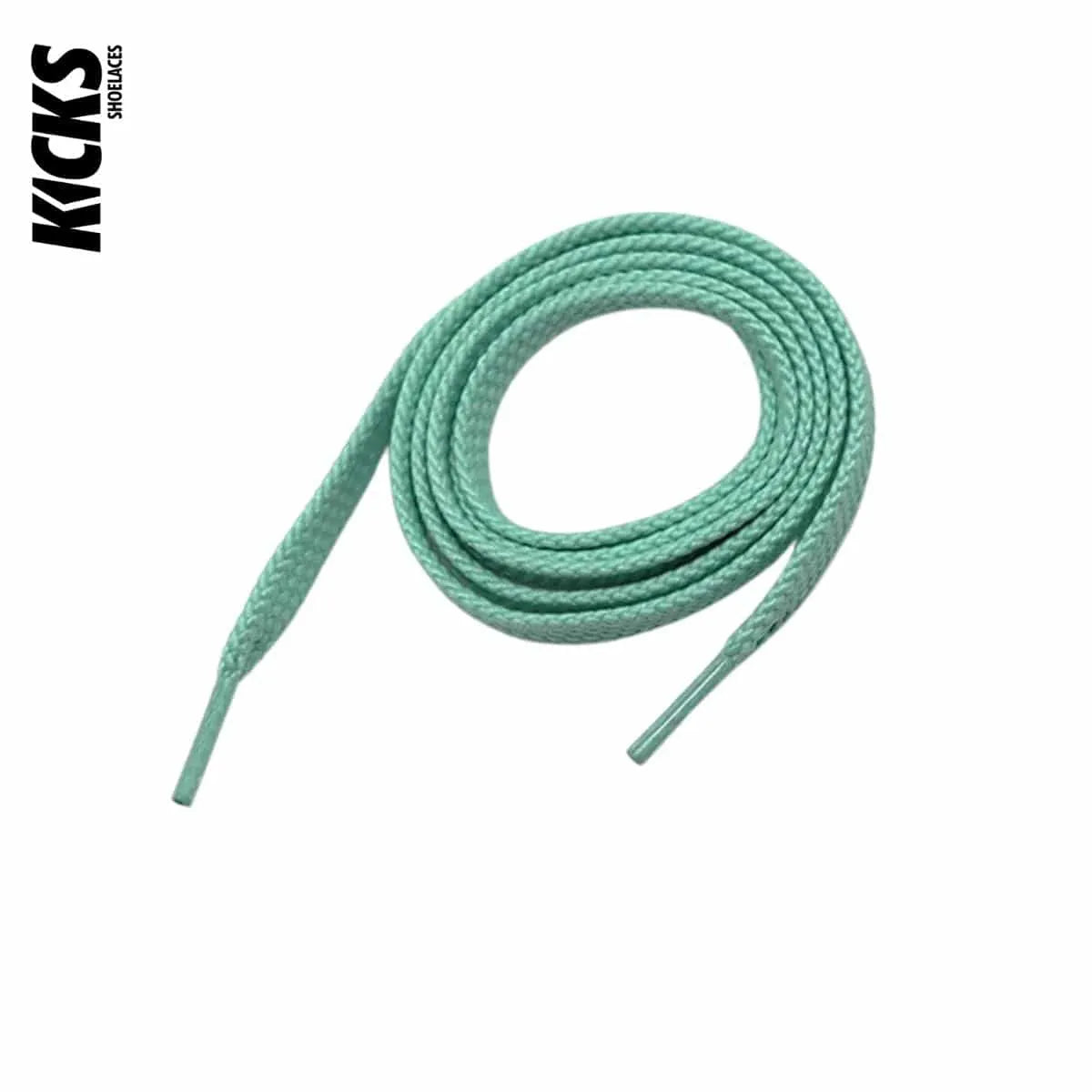 Light green sneaker laces for New Balance 991 shoes and trainers by Kicks Shoelaces