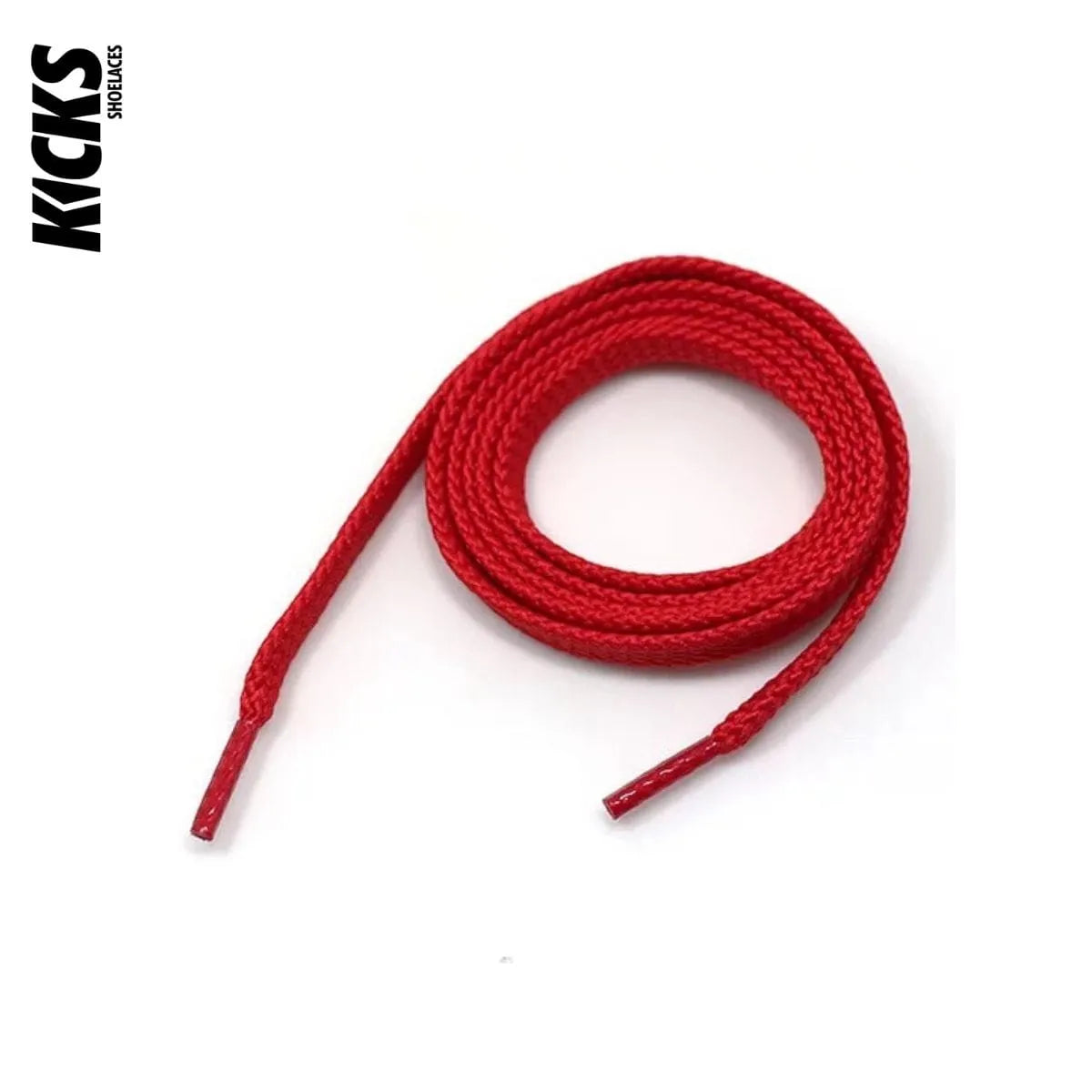 Red sneaker laces for New Balance 991 shoes and trainers by Kicks Shoelaces
