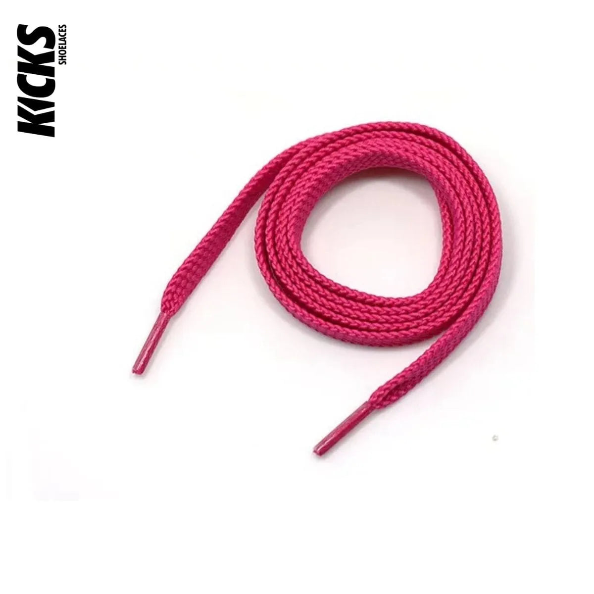 Rose pink sneaker laces for New Balance 991 shoes and trainers by Kicks Shoelaces