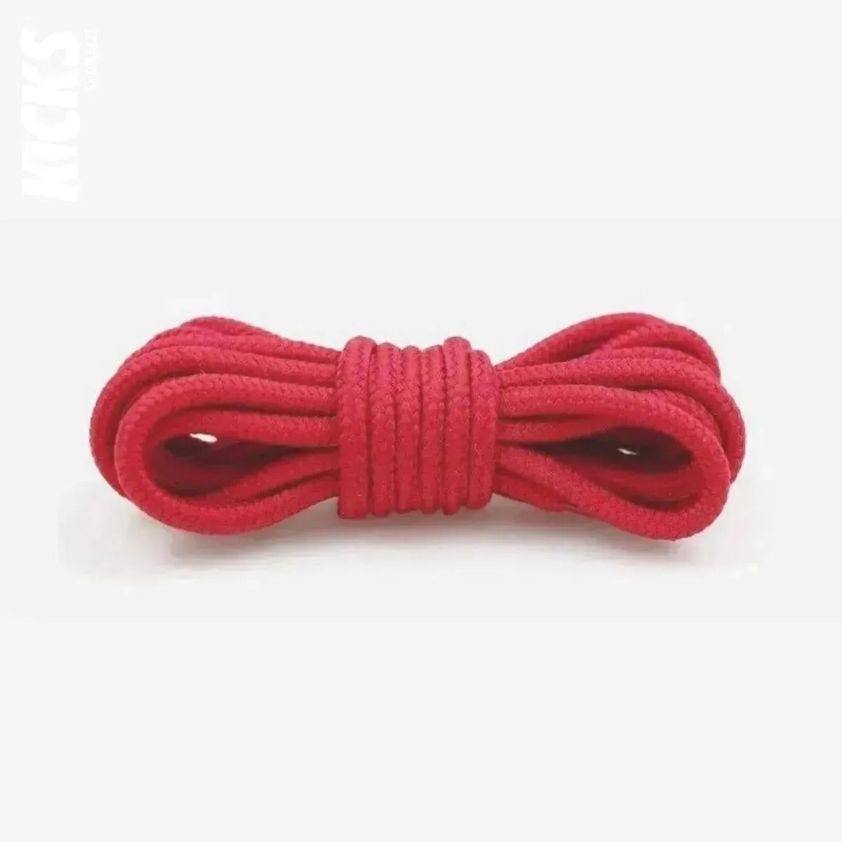 Red replacement laces for New Balance golf shoes, round shoelaces by Kicks Shoelaces