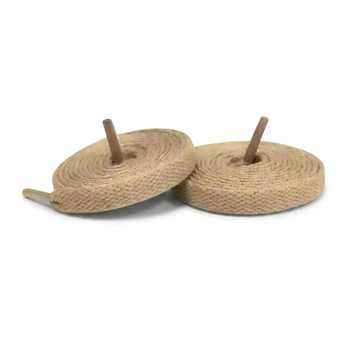Light brown flat replacement shoelaces for Nike Cortez sneakers by Kicks Shoelaces