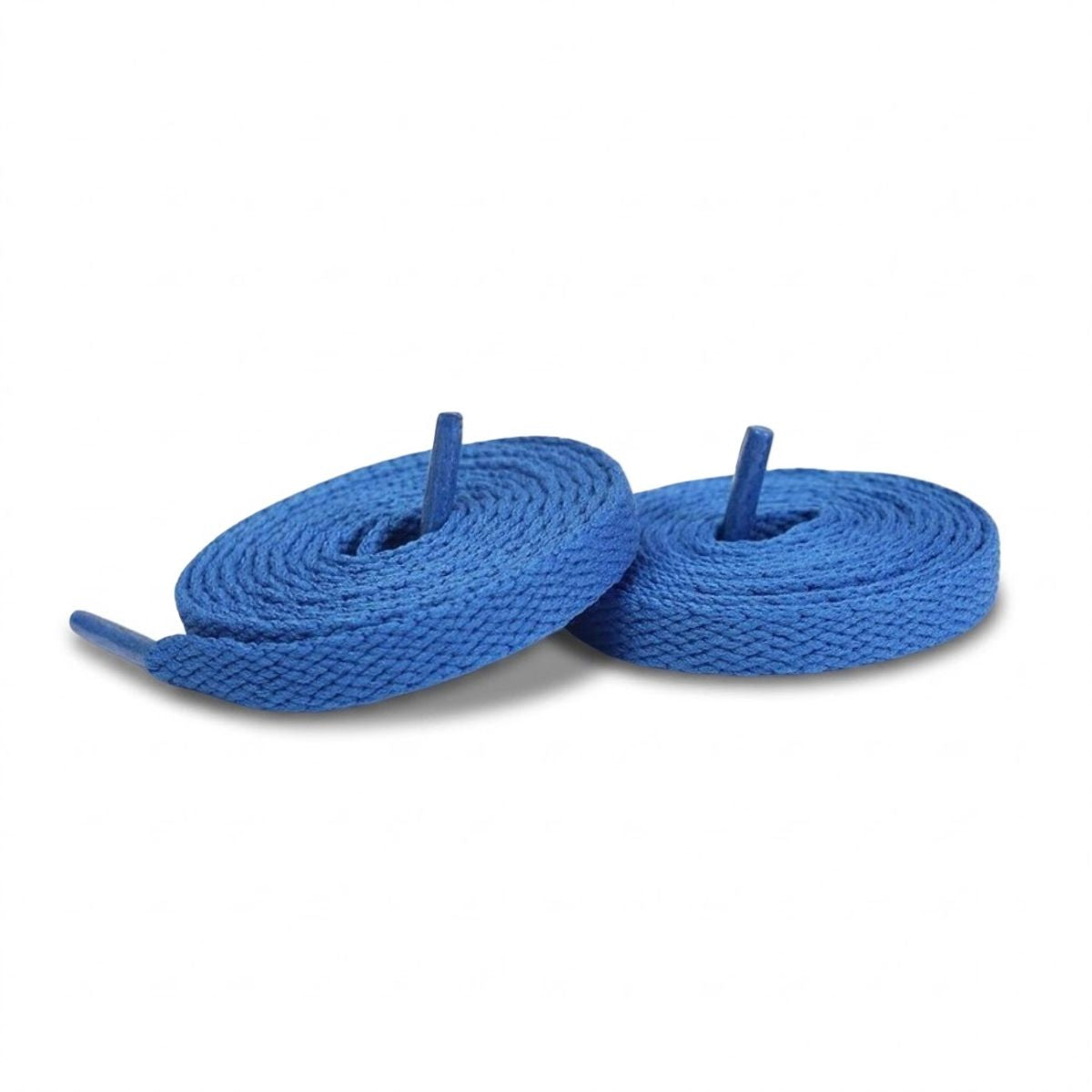 Royal blue flat replacement shoelaces for Nike Cortez sneakers by Kicks Shoelaces