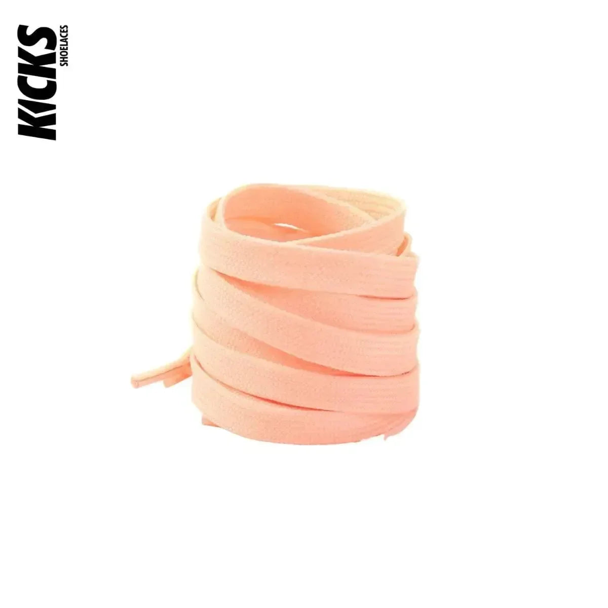 Peach replacement laces for shoes and sneakers by Kicks Shoelaces