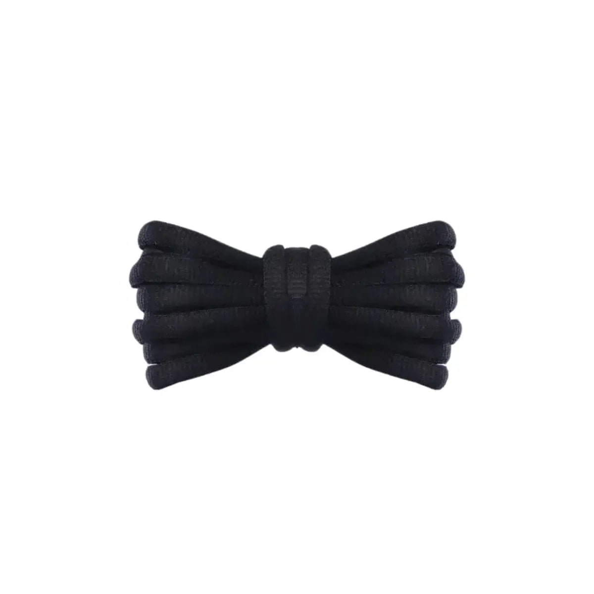Black replacement thick oval shoelaces shoes and sneakers