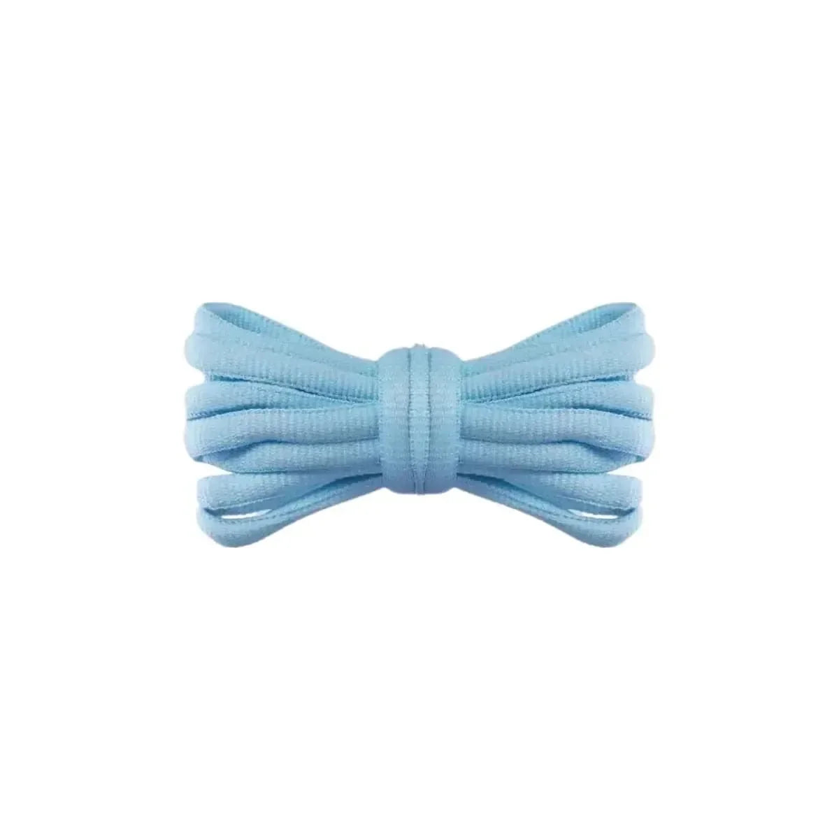 Light blue replacement thick oval shoelaces shoes and sneakers