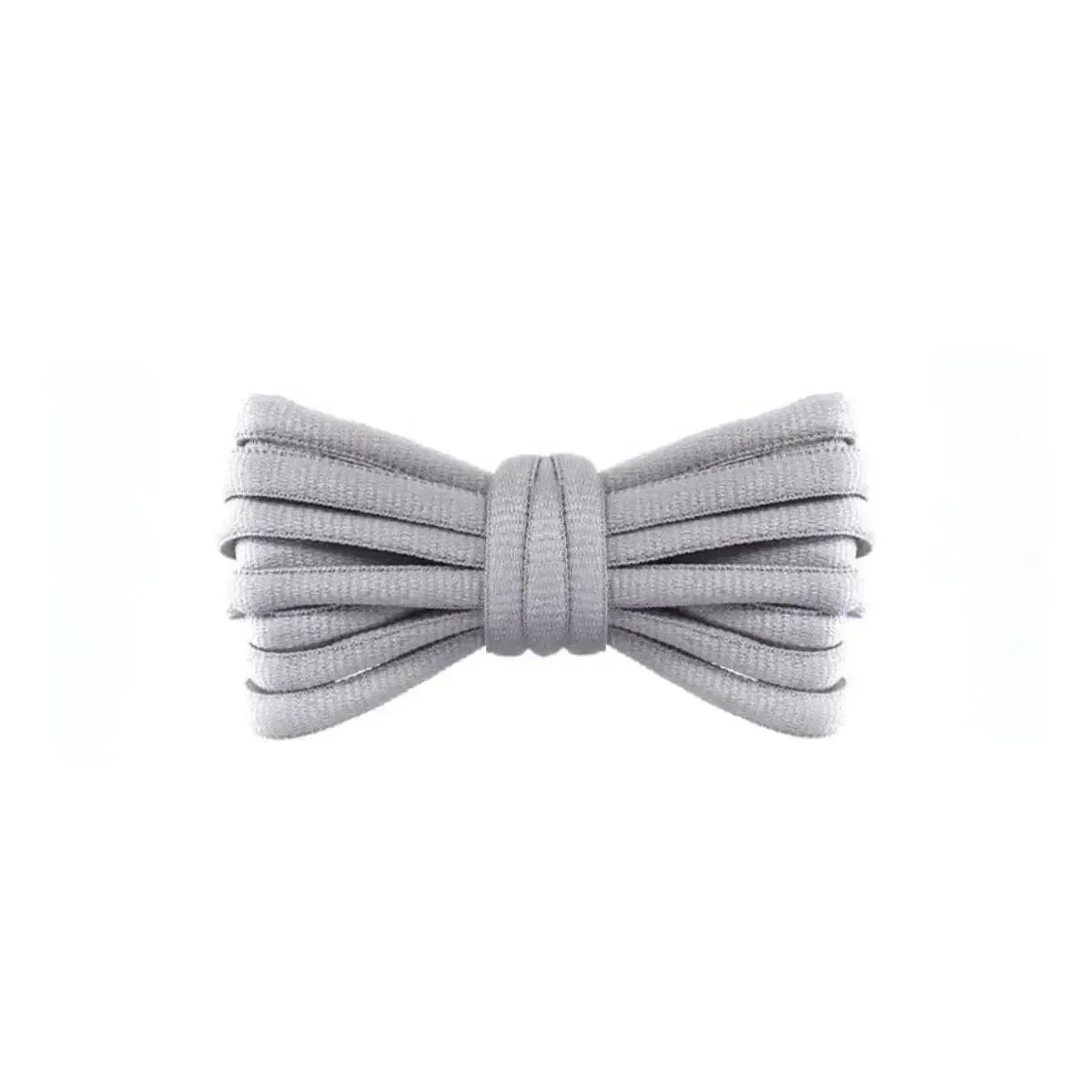 Light grey replacement thick oval shoelaces shoes and sneakers