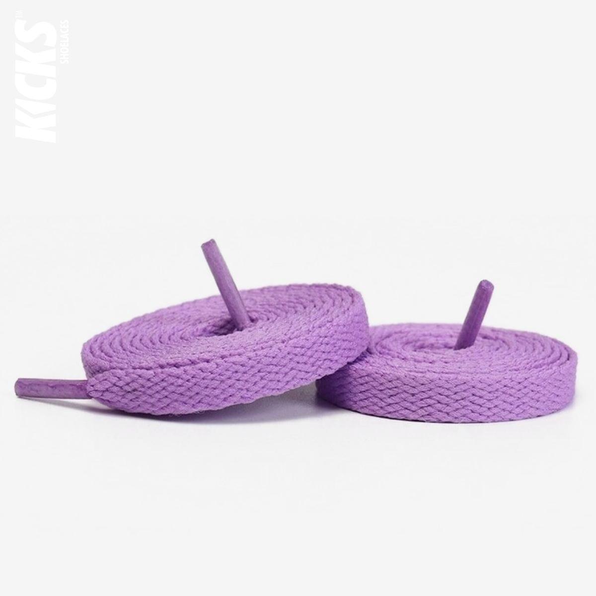Pastel purple replacement shoe laces for Adidas VL Court 3.0 skate shoes by Kicks Shoelaces