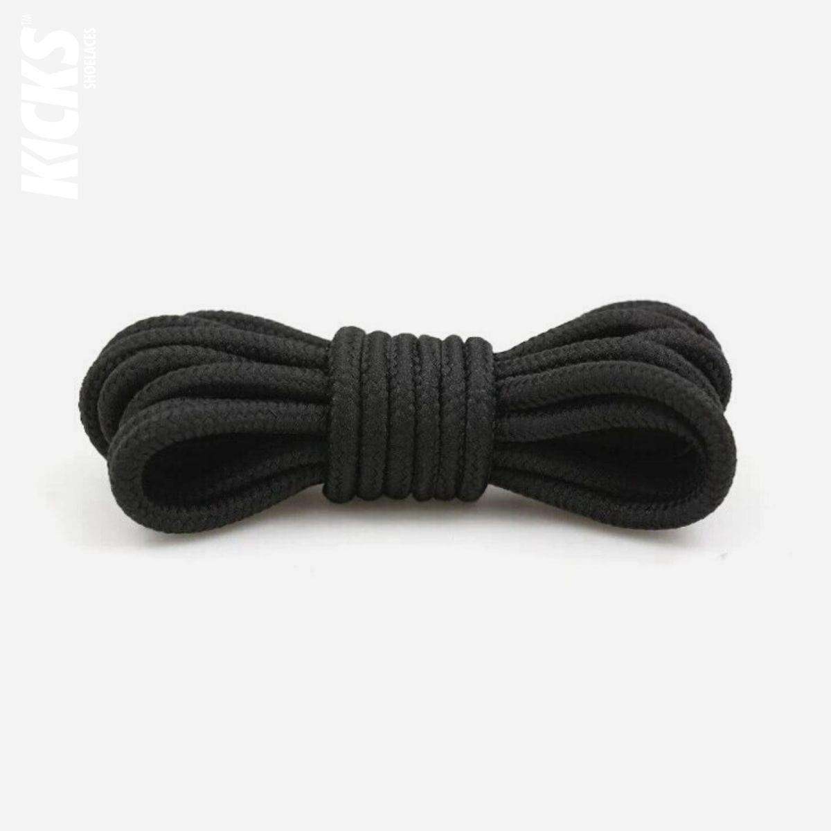 Black replacement laces for Puma Spectra sneakers, round shoelaces by Kicks Shoelaces