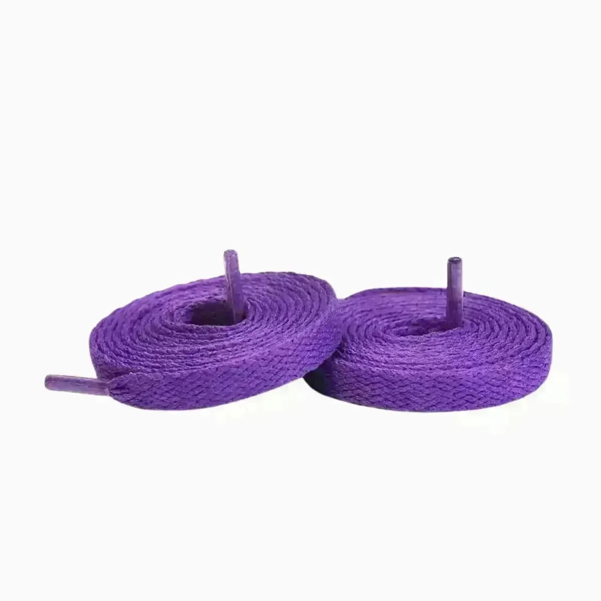 Converse Chuck Taylor high-top sneakers with purple shoelaces for shoes, sneakers, and trainers by Kicks Shoelaces.