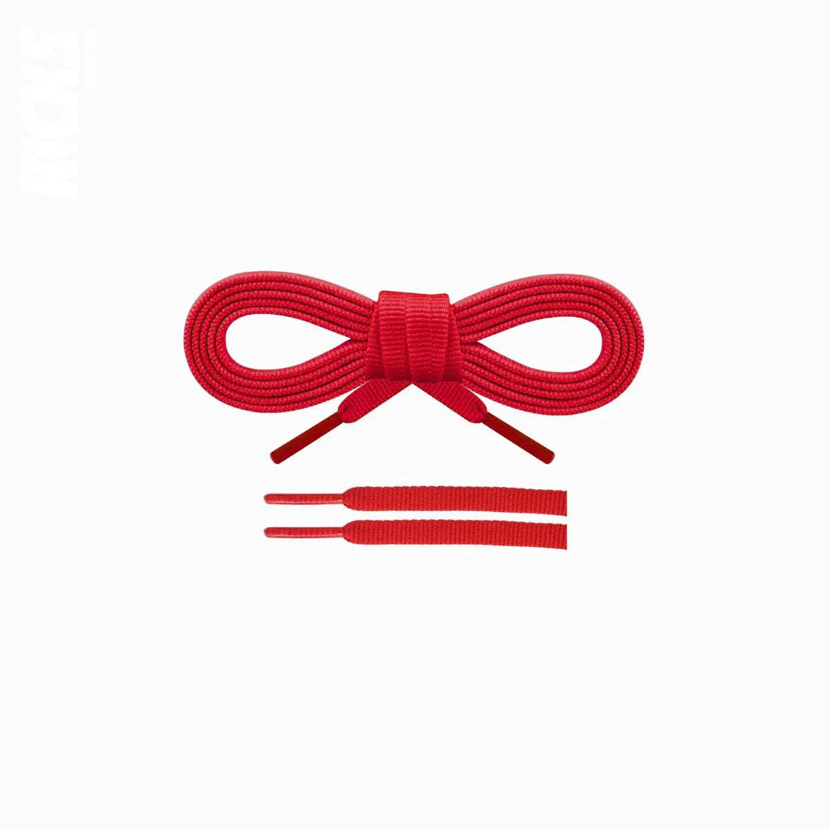Red replacement shoelaces for Brooks Adrenaline GTS 23 running shoes, supportive, durable laces for added comfort and stability by Kicks Shoelaces.