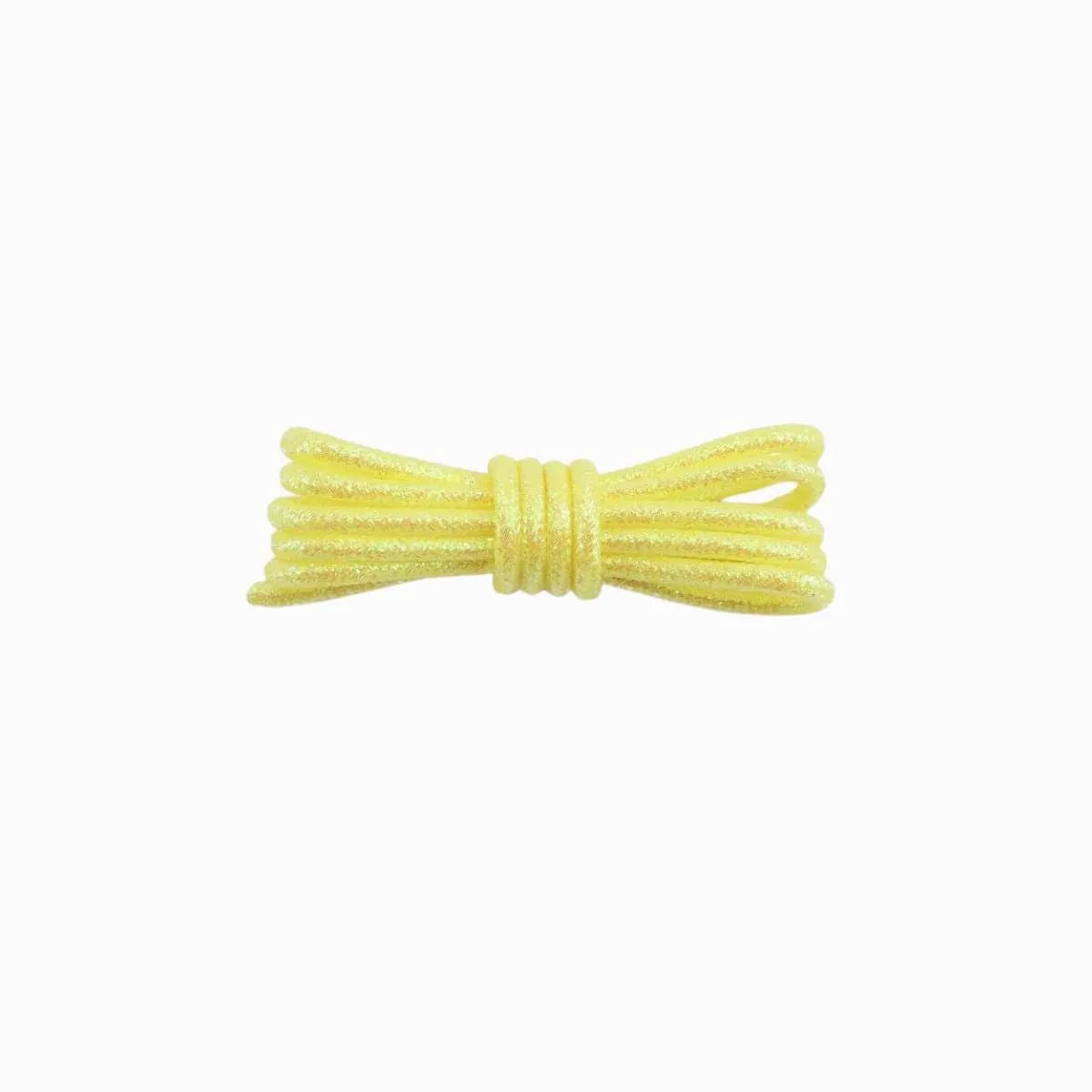 Light Goldenrod Round Glitter Shoelaces