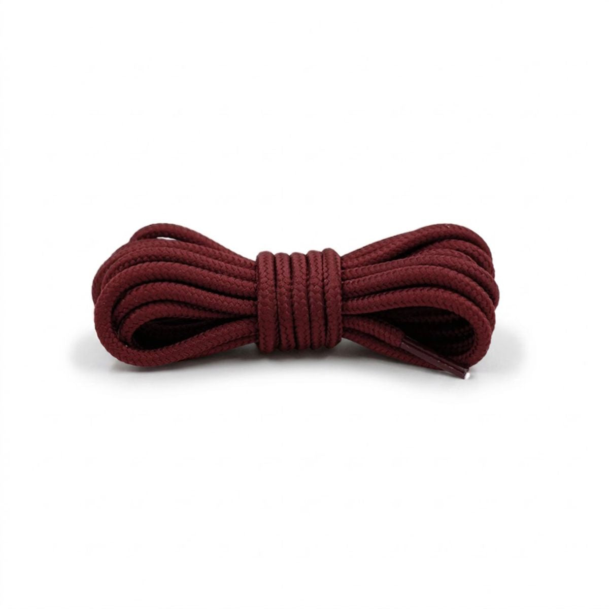 Dark red round shoestrings for sneakers, replacement laces by Kicks Shoelaces