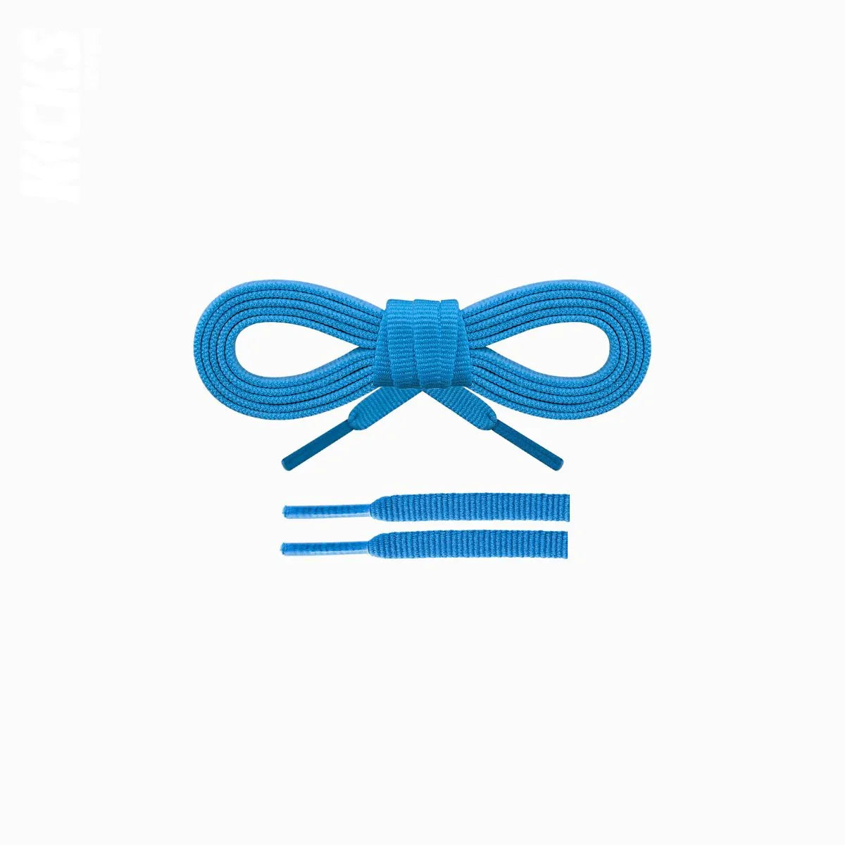 Sky blue replacement laces for Hoka Bondi 9 running shoes, designed for all-day comfort and support by Kicks Shoelaces.