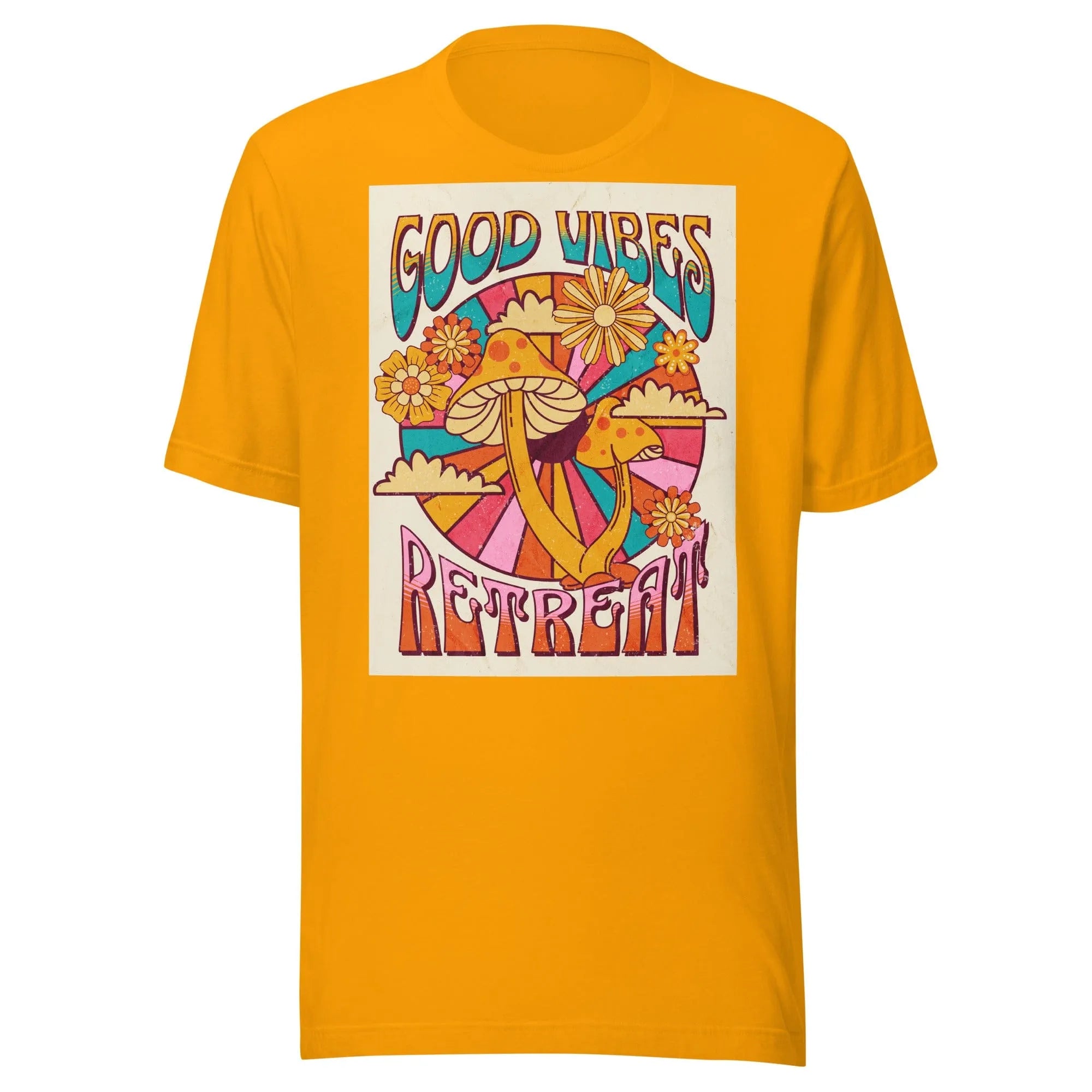 Dark Orange Good Vibes Retreat T-Shirt