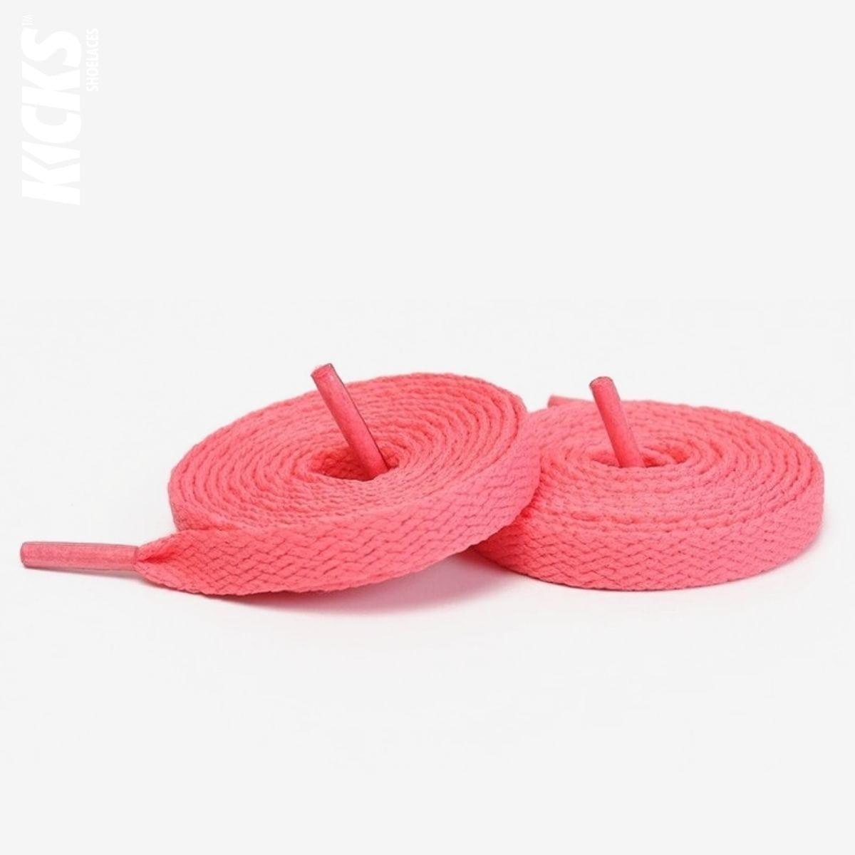 Watermelon red replacement shoe laces for Adidas VL Court 3.0 skate shoes by Kicks Shoelaces