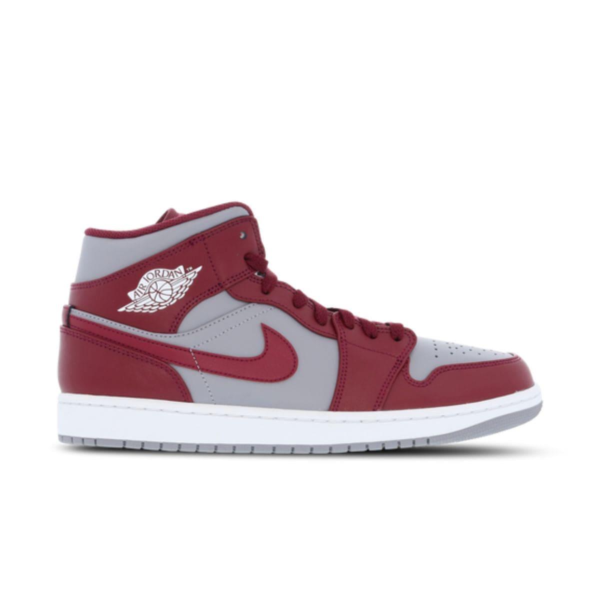 Jordan 1 with Wine Red Replacement Laces by Kicks Shoelaces