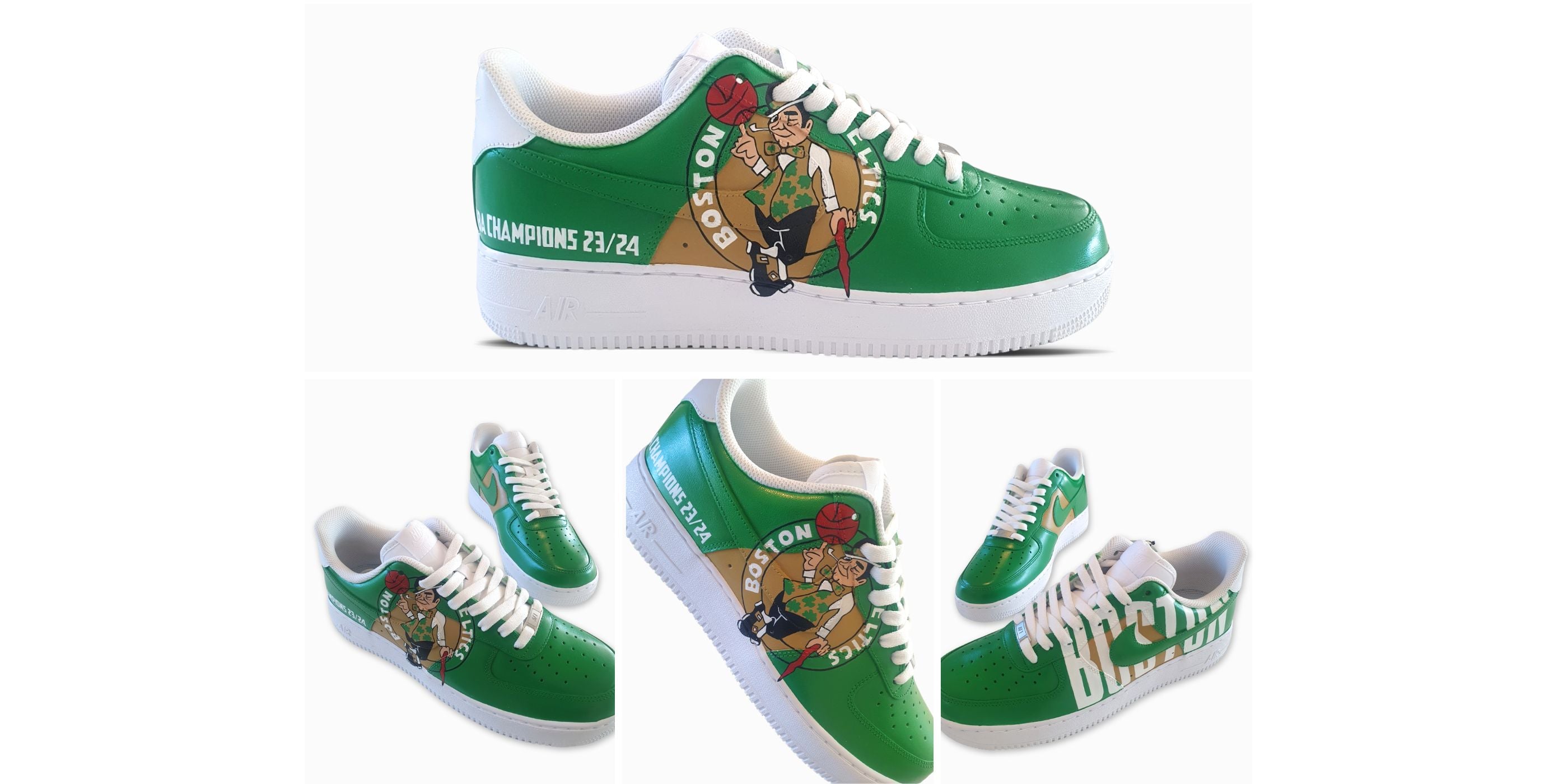Celtics Custom Nike Air Force 1 Sneakers
