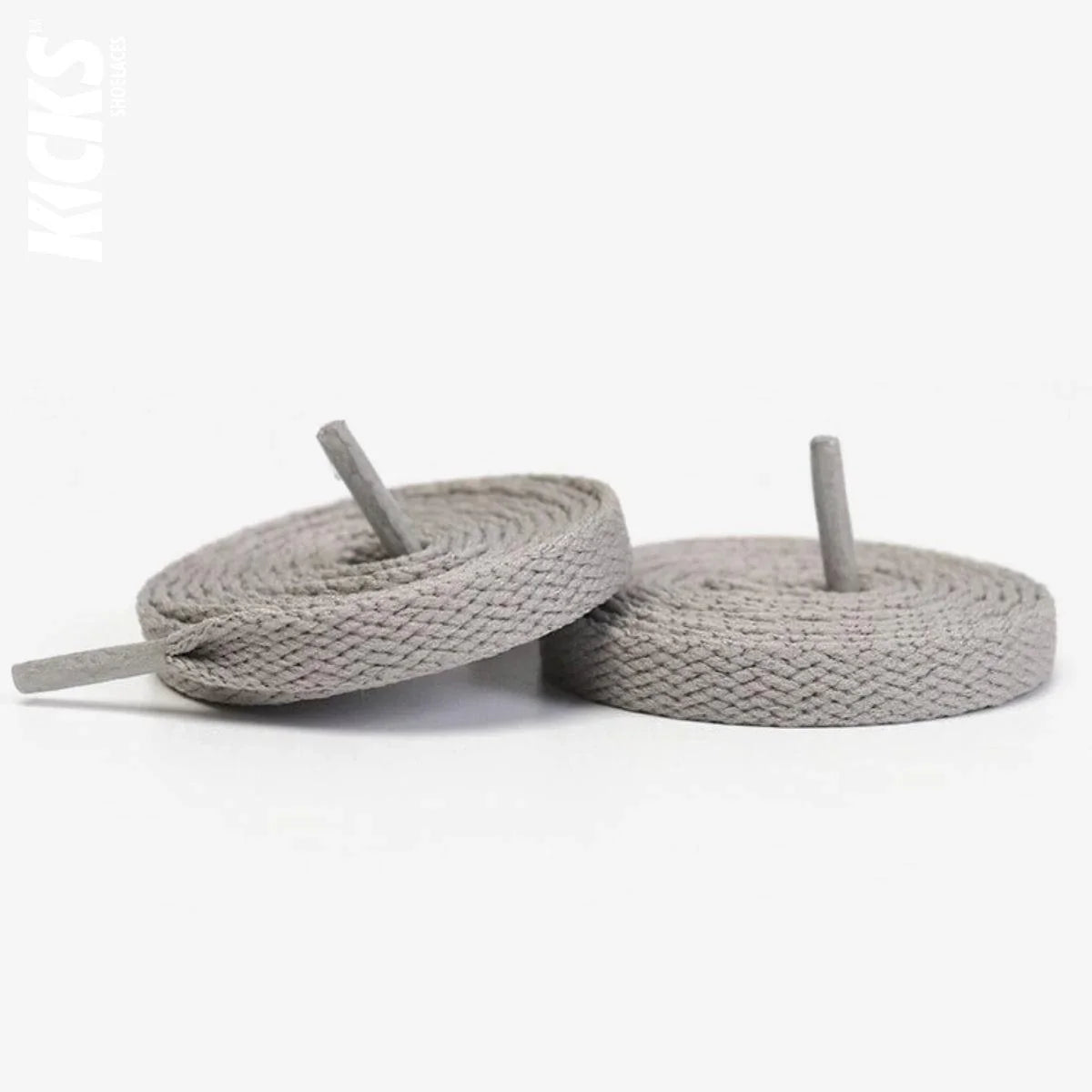 Adidas Duramo RC light grey replacement shoe laces by Kicks Shoelaces