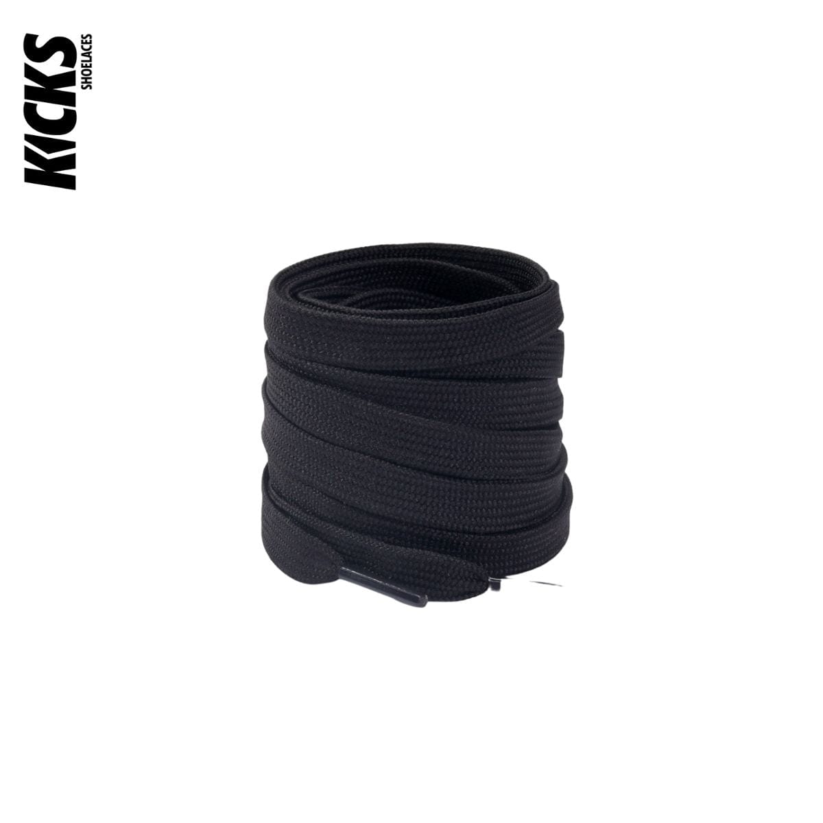 Black Replacement Laces for Adidas EQT Sneakers by Kicks Shoelaces