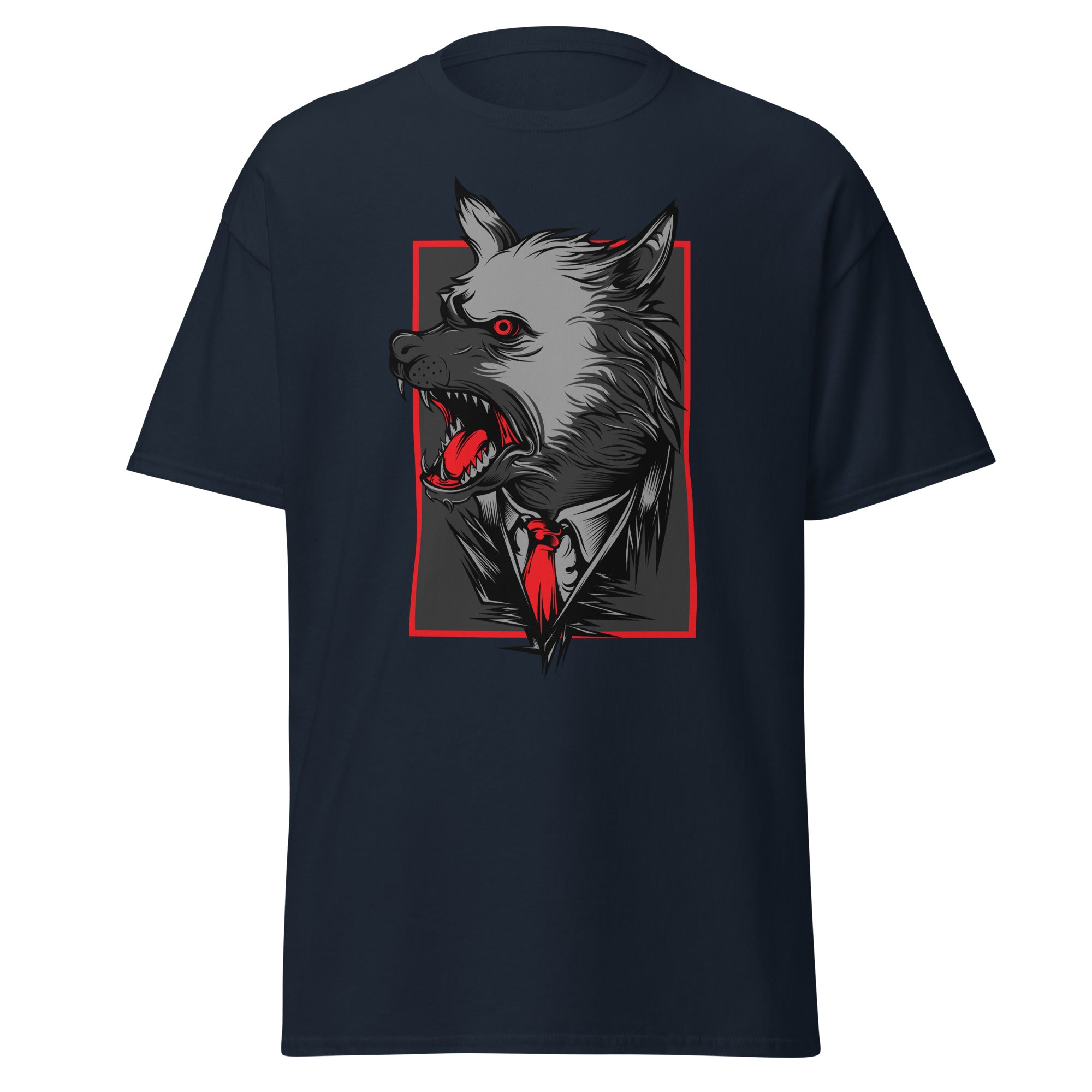 Angry Wolf Mens Graphic Tee - Kicks Shoelaces